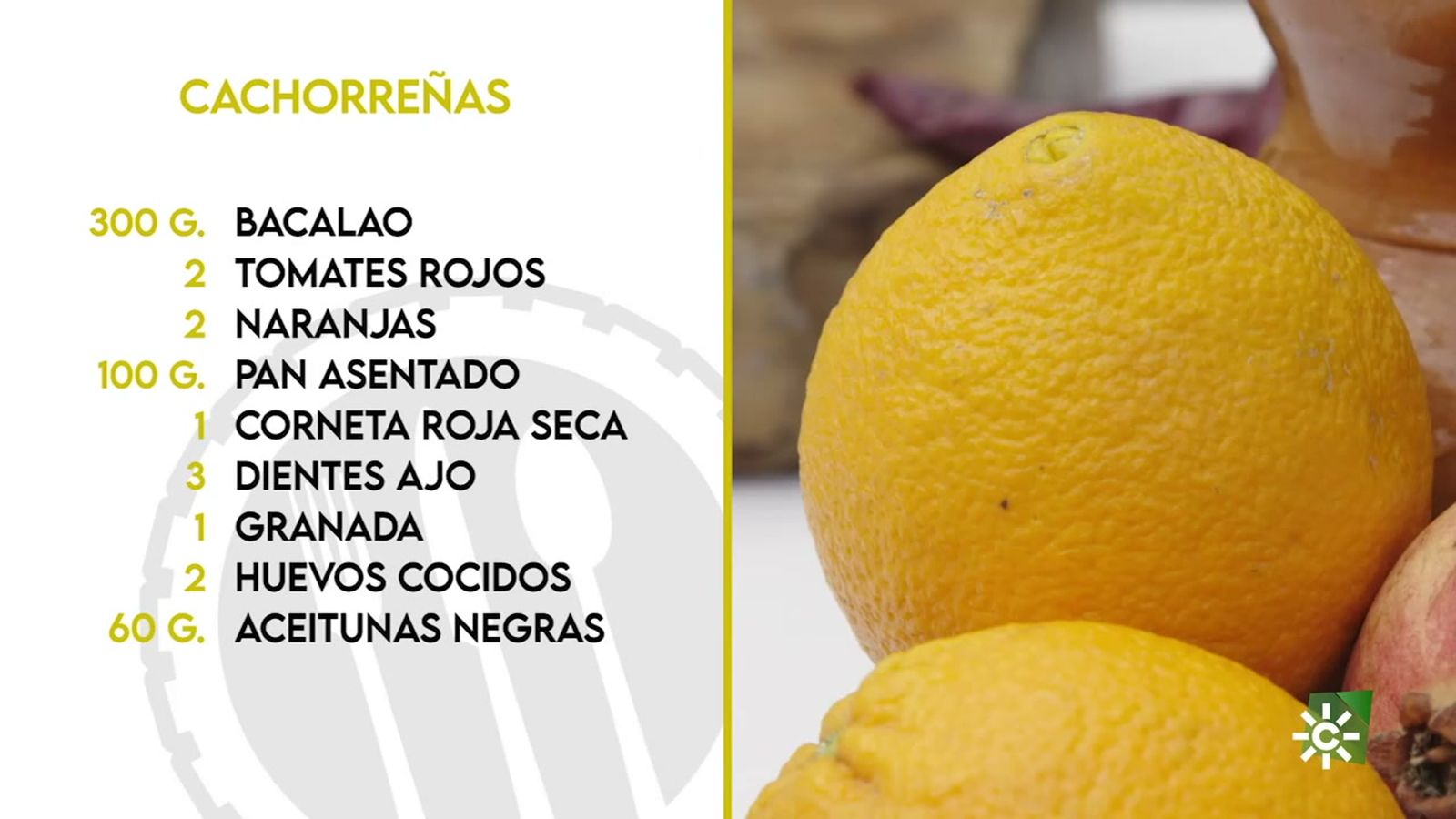Tierra de sabores Zuheros ingredientes Cachorreñas