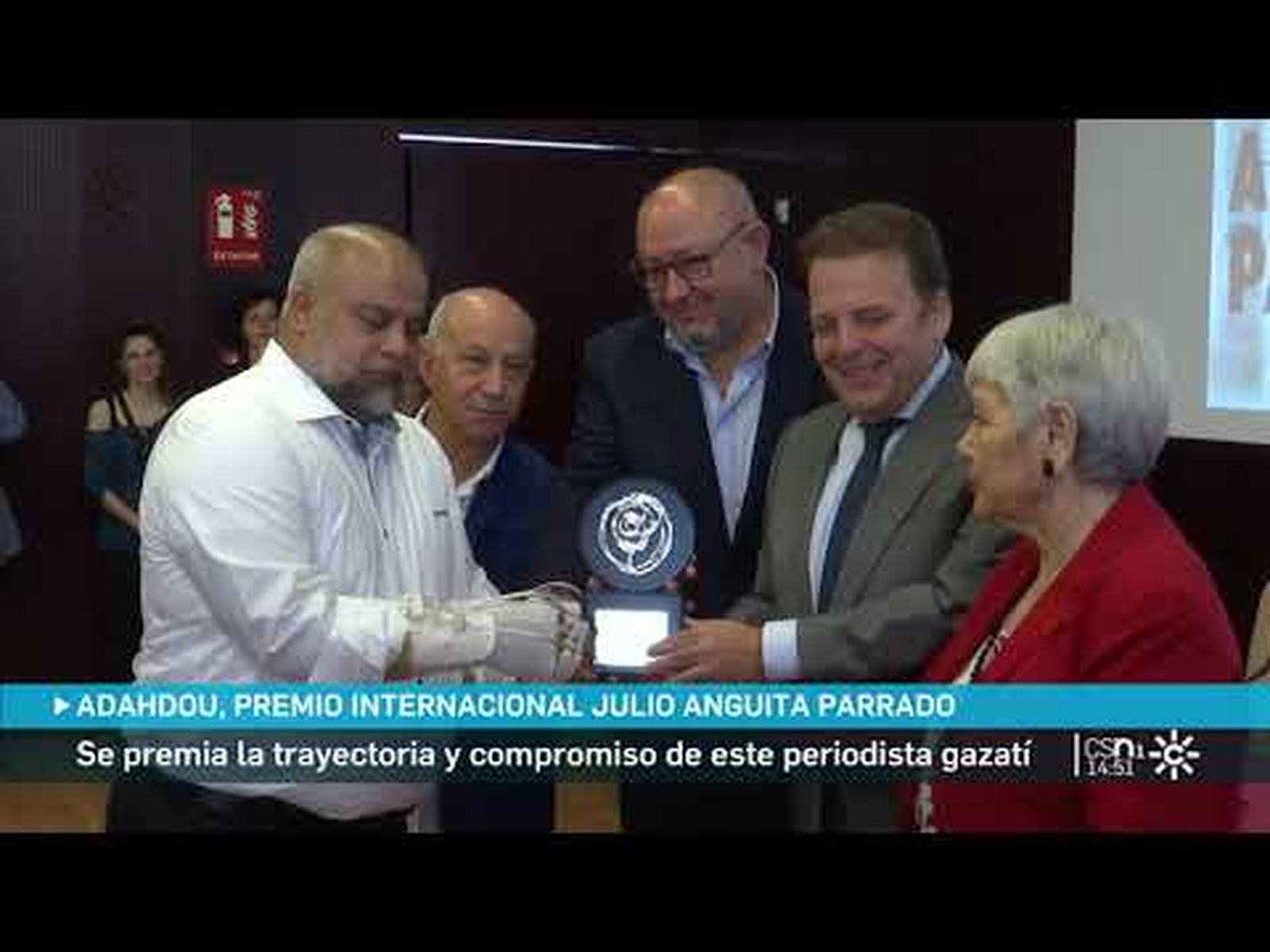 El periodista gazatí Wael Adahdou recibe el Premio Internacional Julio Anguita Parrado en Córdoba