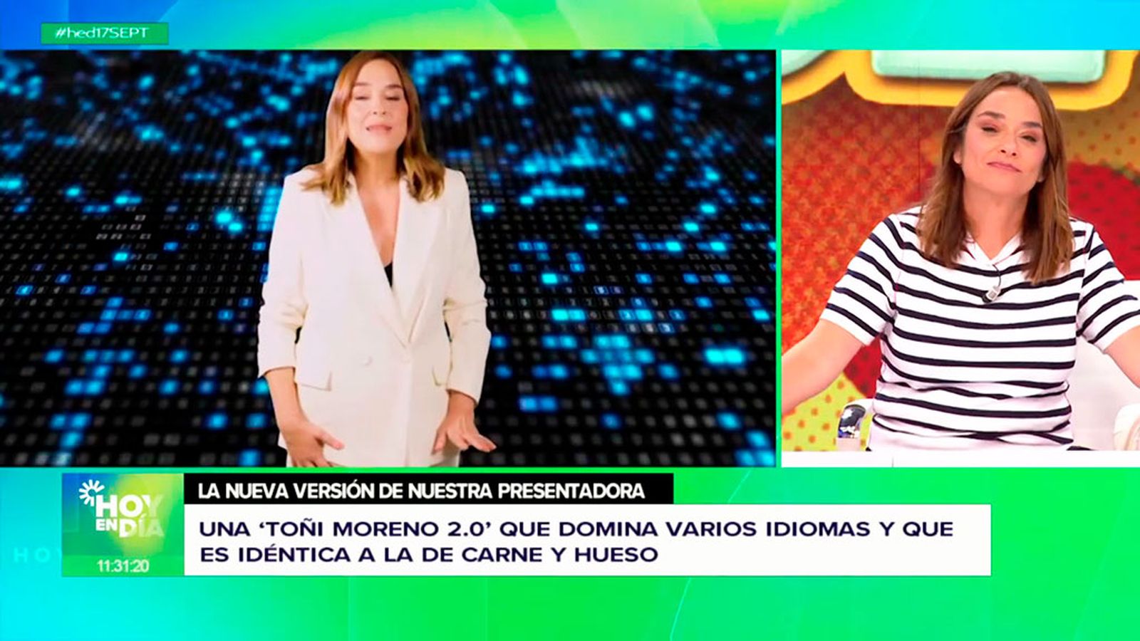 Toñi Moreno nos descubre el secreto: su gemela digital