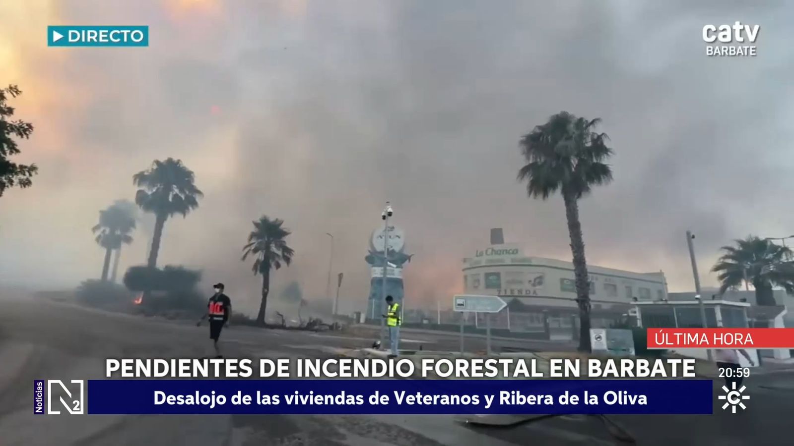 Incendio en Barbate