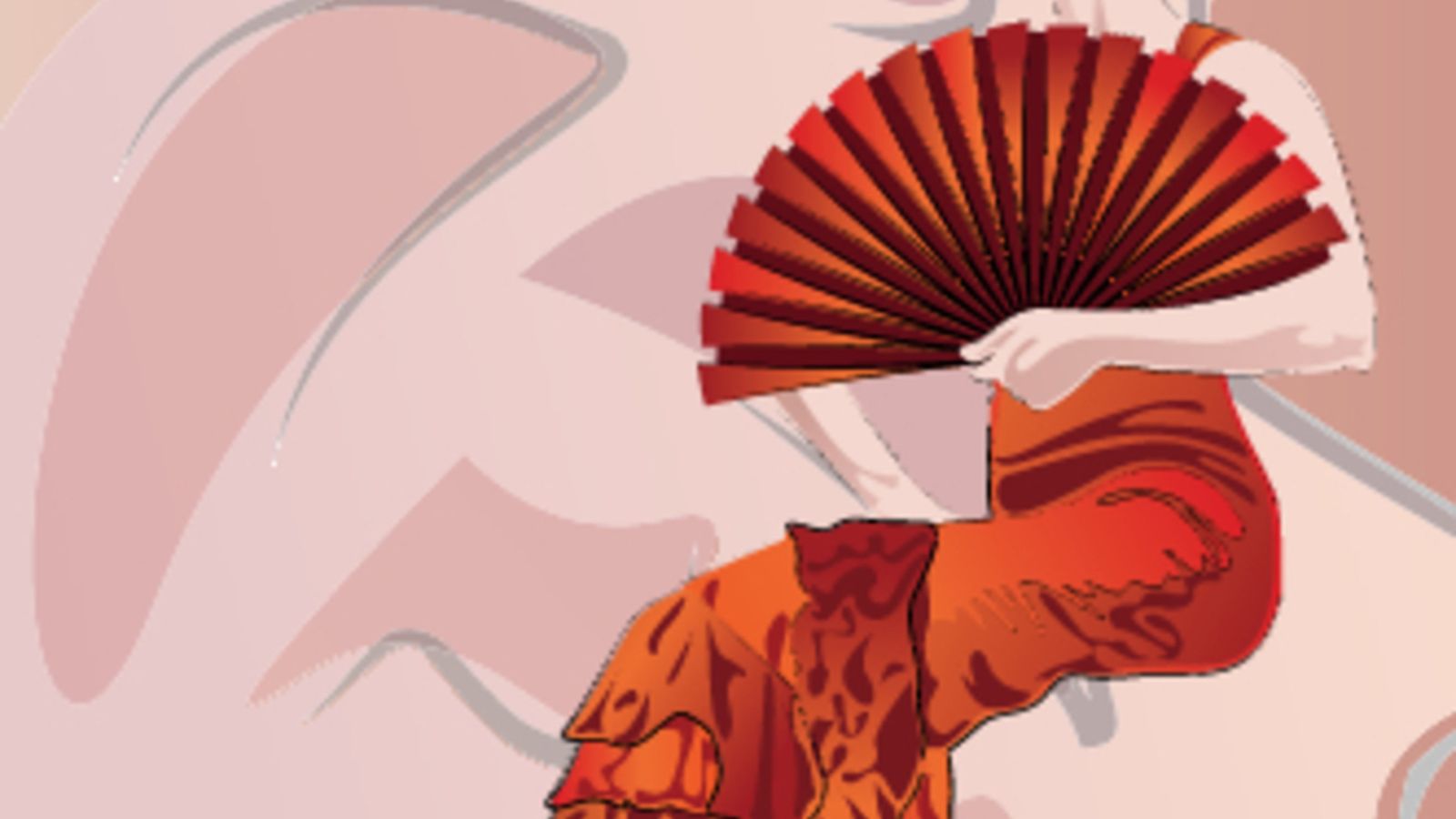 abanico y flamenco