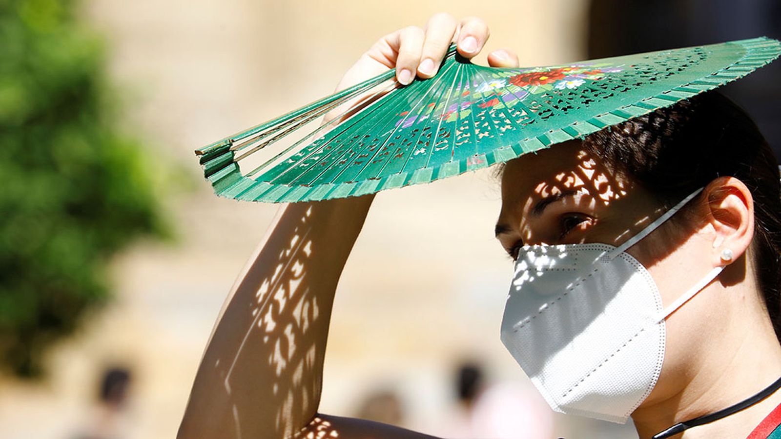 Calor temperaturas mascarillas abanico