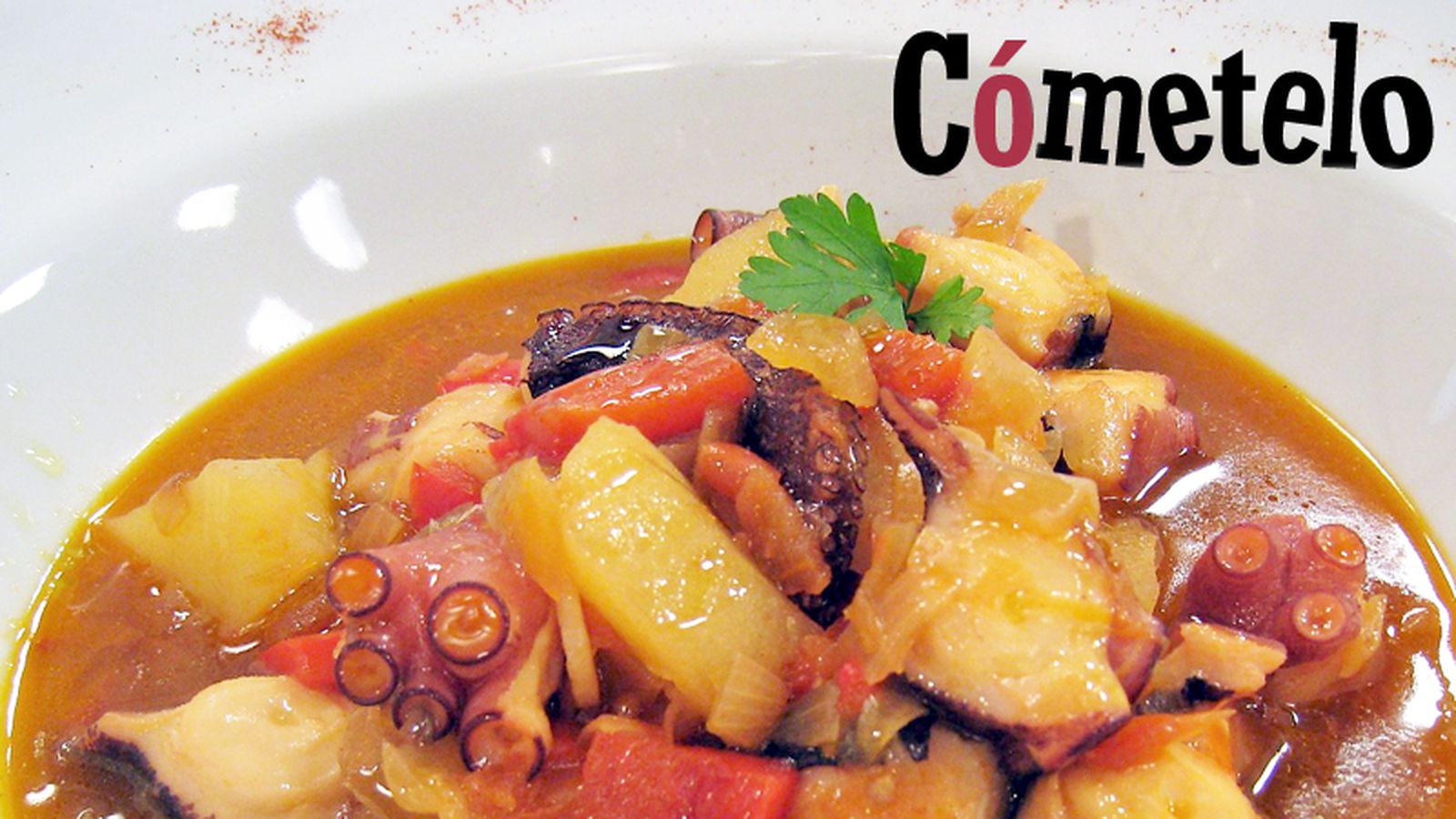 Cómetelo Guiso de pulpo plato