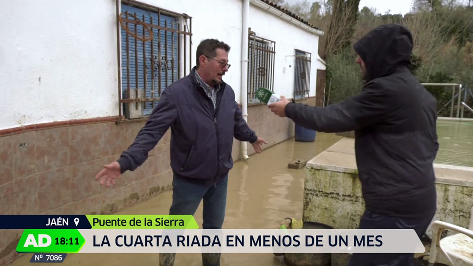 Nueva inundación, la cuarta en apenas dos semanas, en las viviendas de Los Puentes de Jaén