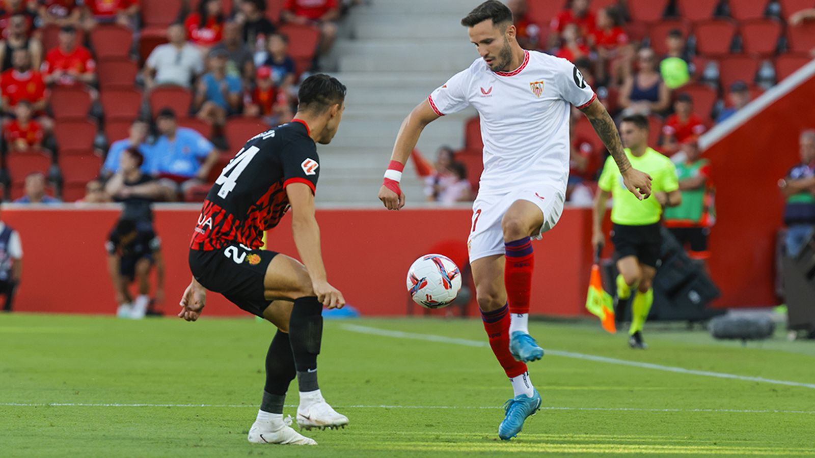 Saúl en el Mallorca Sevilla
