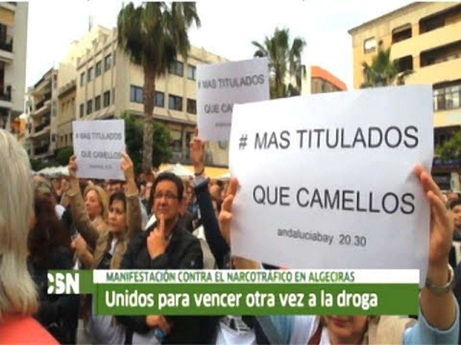 Manifestación en Algeciras contra el narcotráfico
