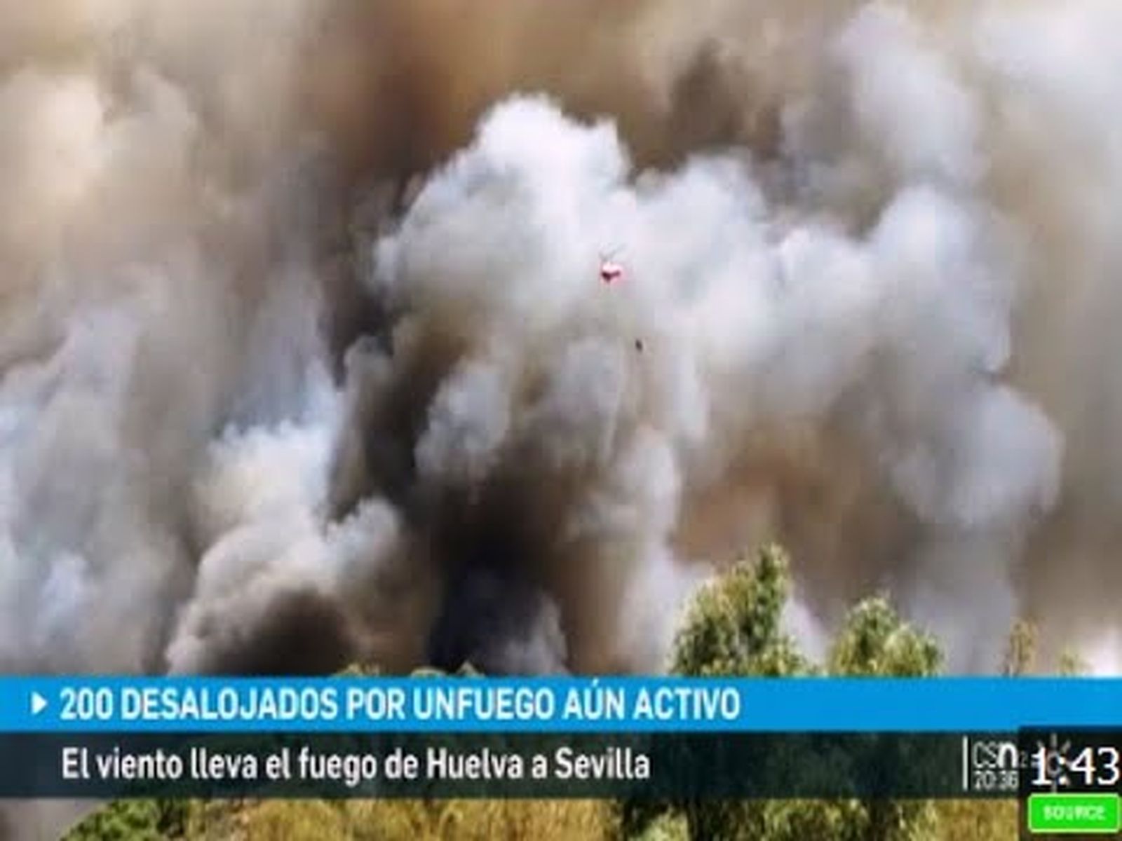 Incendio Forestal en Almonaster la Real