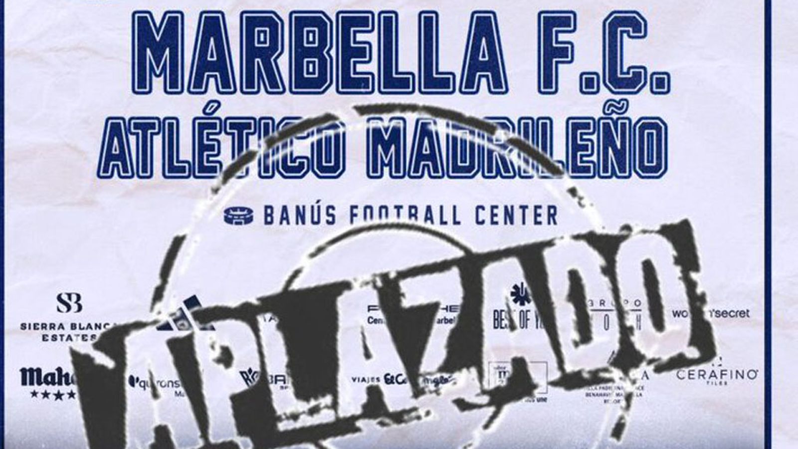 tapa aplazado partido Marbella