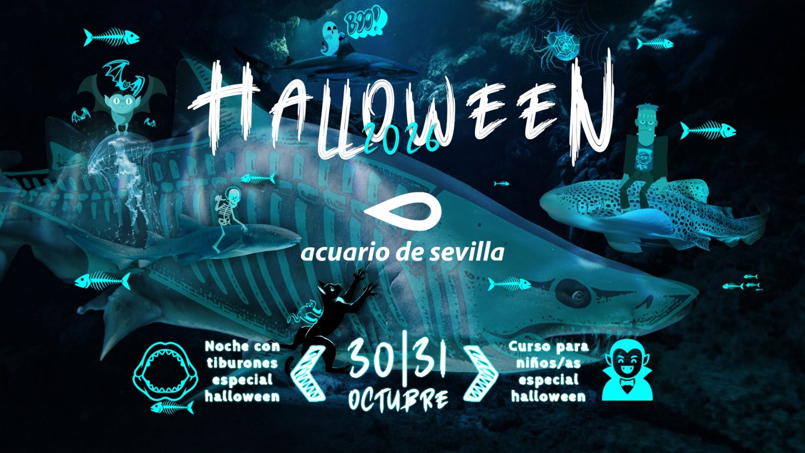Especial Halloween en el Acuario de Sevilla