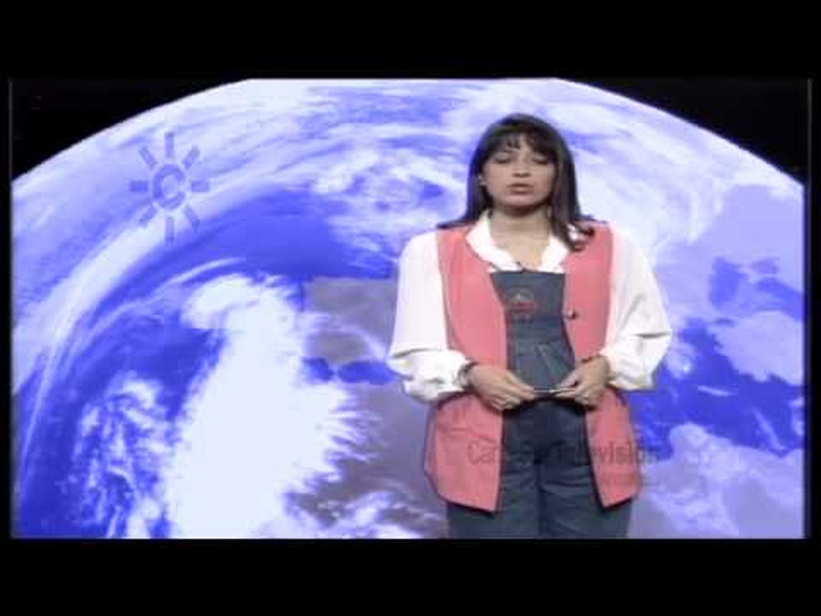 Primera presentadora del tiempo embarazada: Marga Sánchez