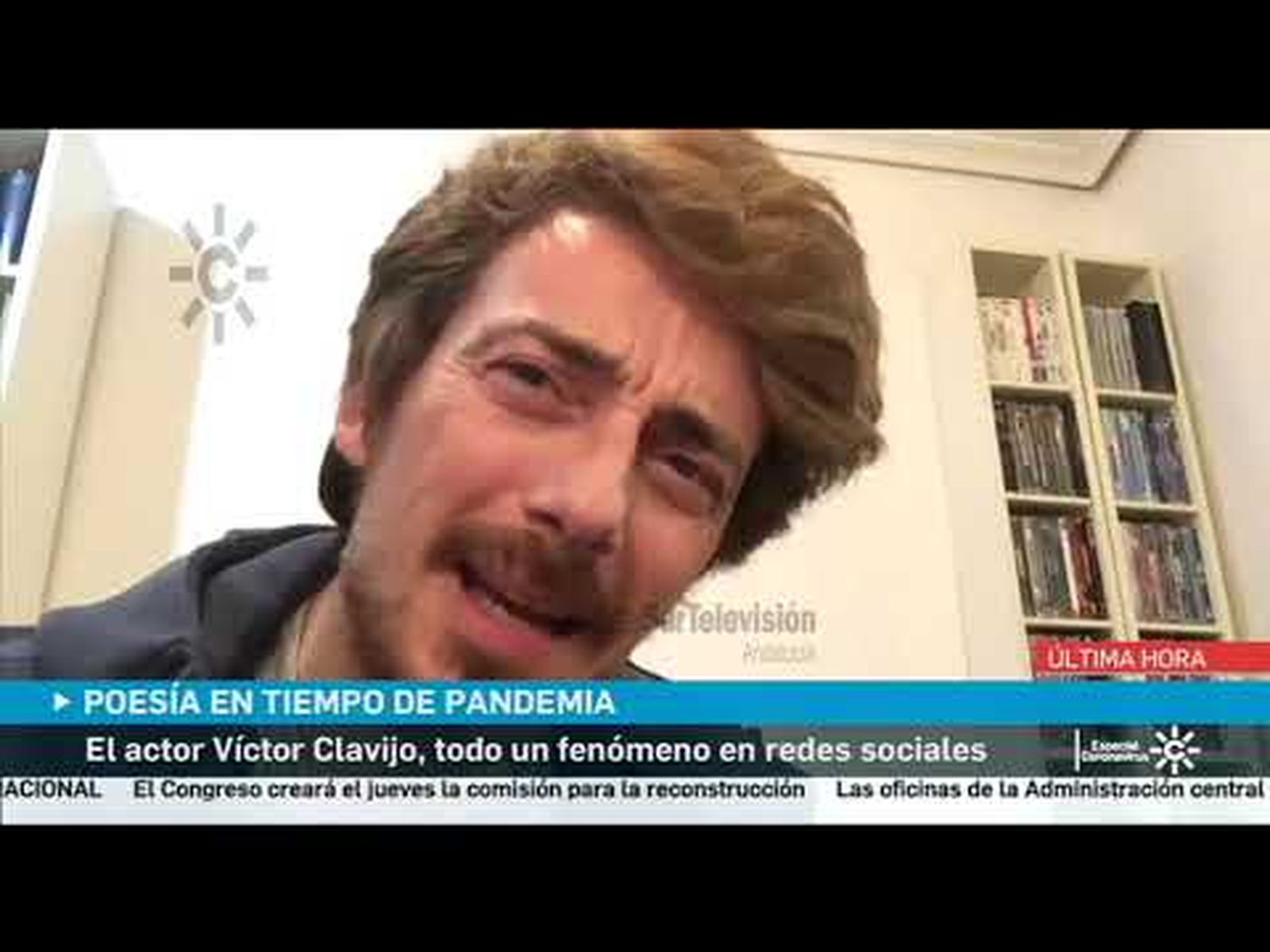 El actor Víctor Clavijo: poesía para una cuarentena, un fenómeno en las redes sociales