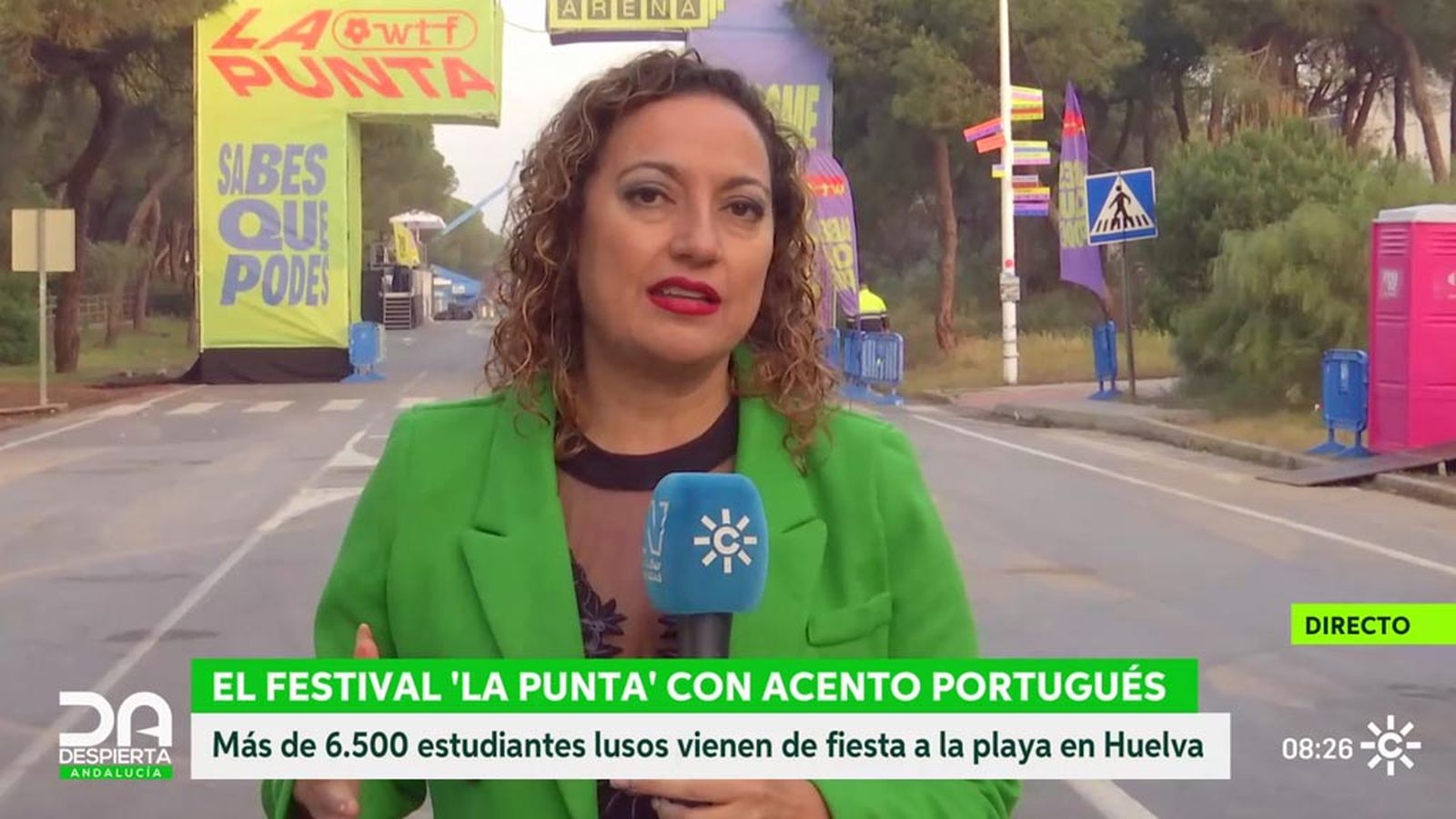 7.000 estudiantes portugueses celebran el fin de curso en Punta Umbría