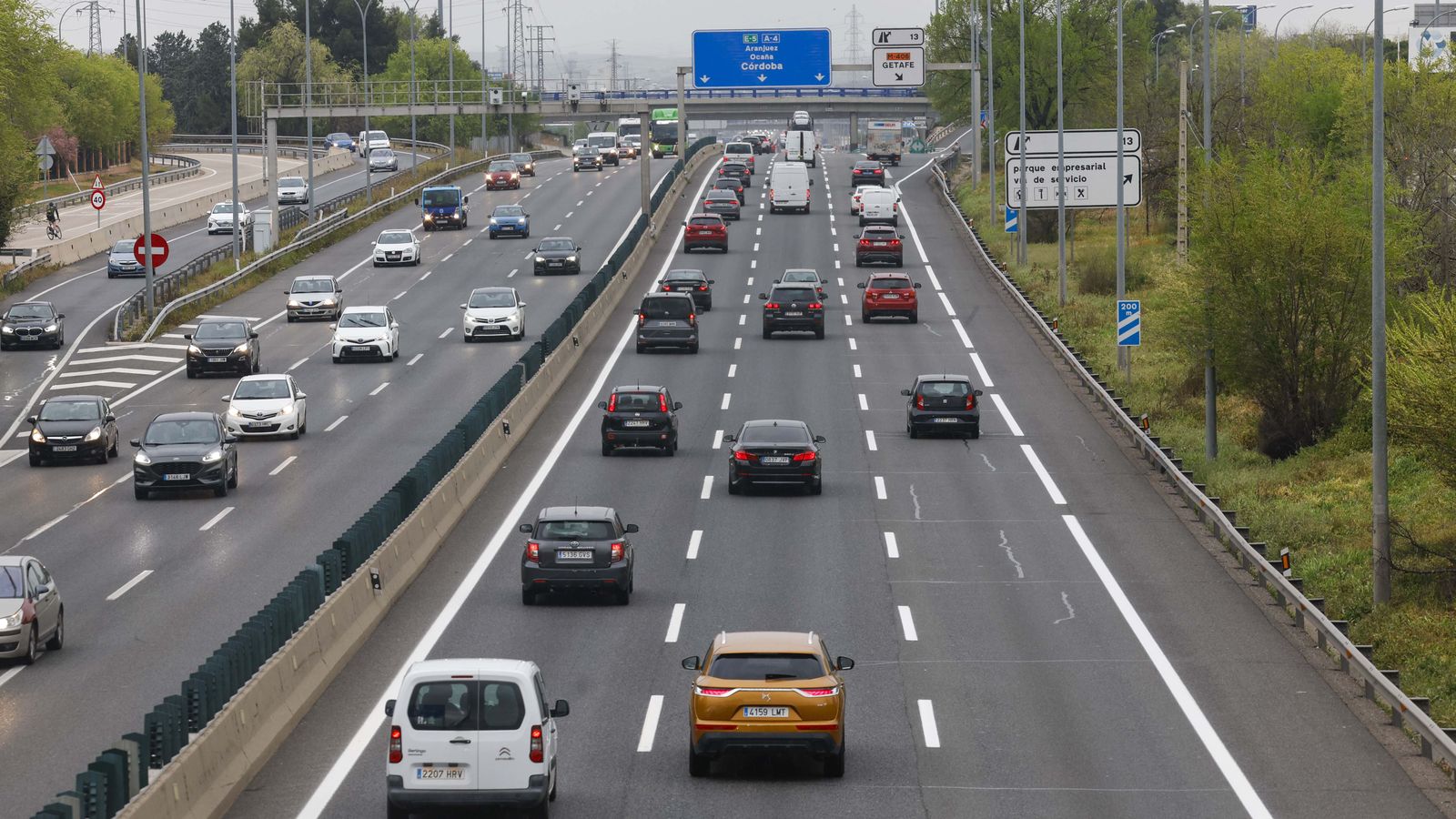 Foto carreteras operación salida