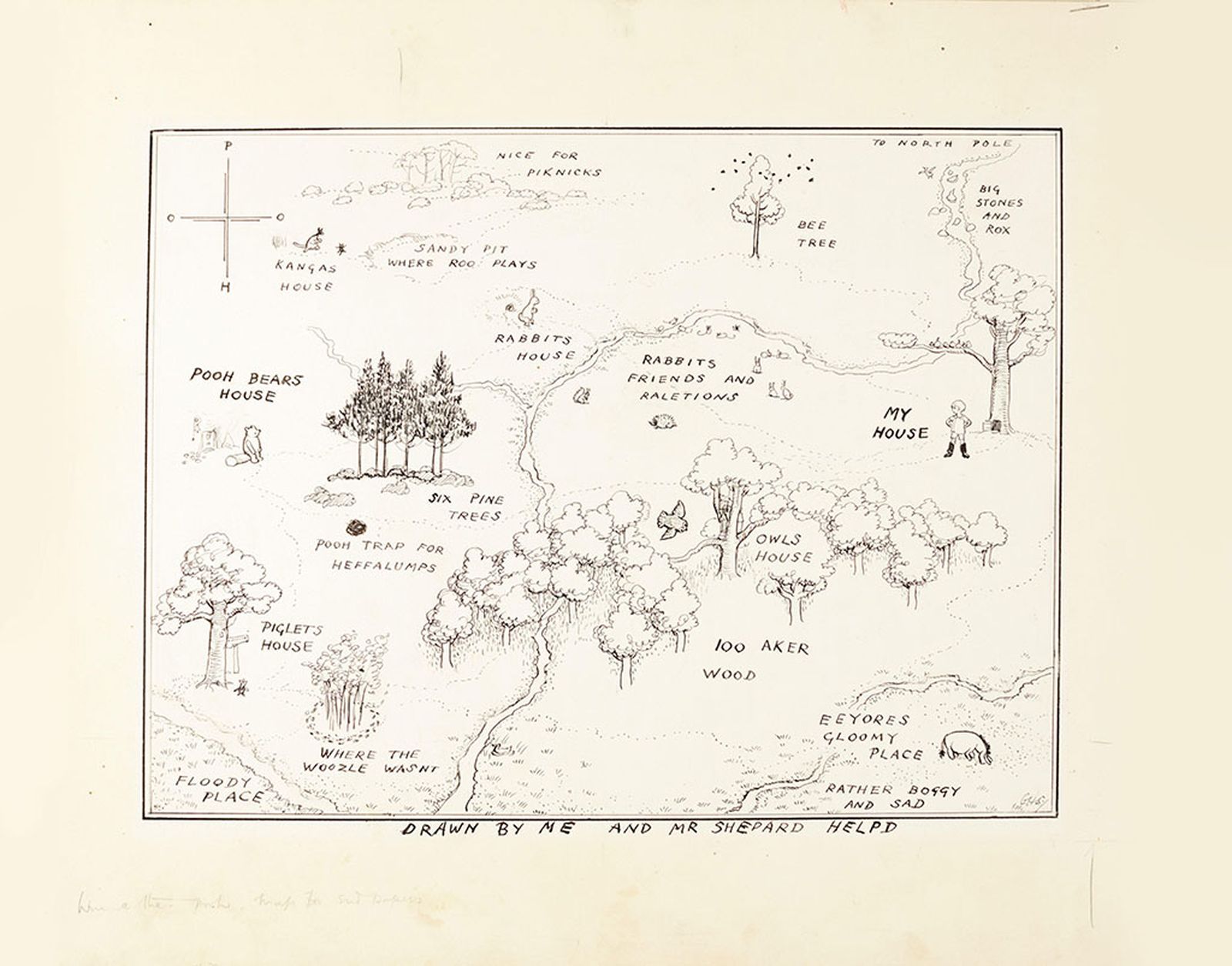 osito Winnie the Pooh mapa