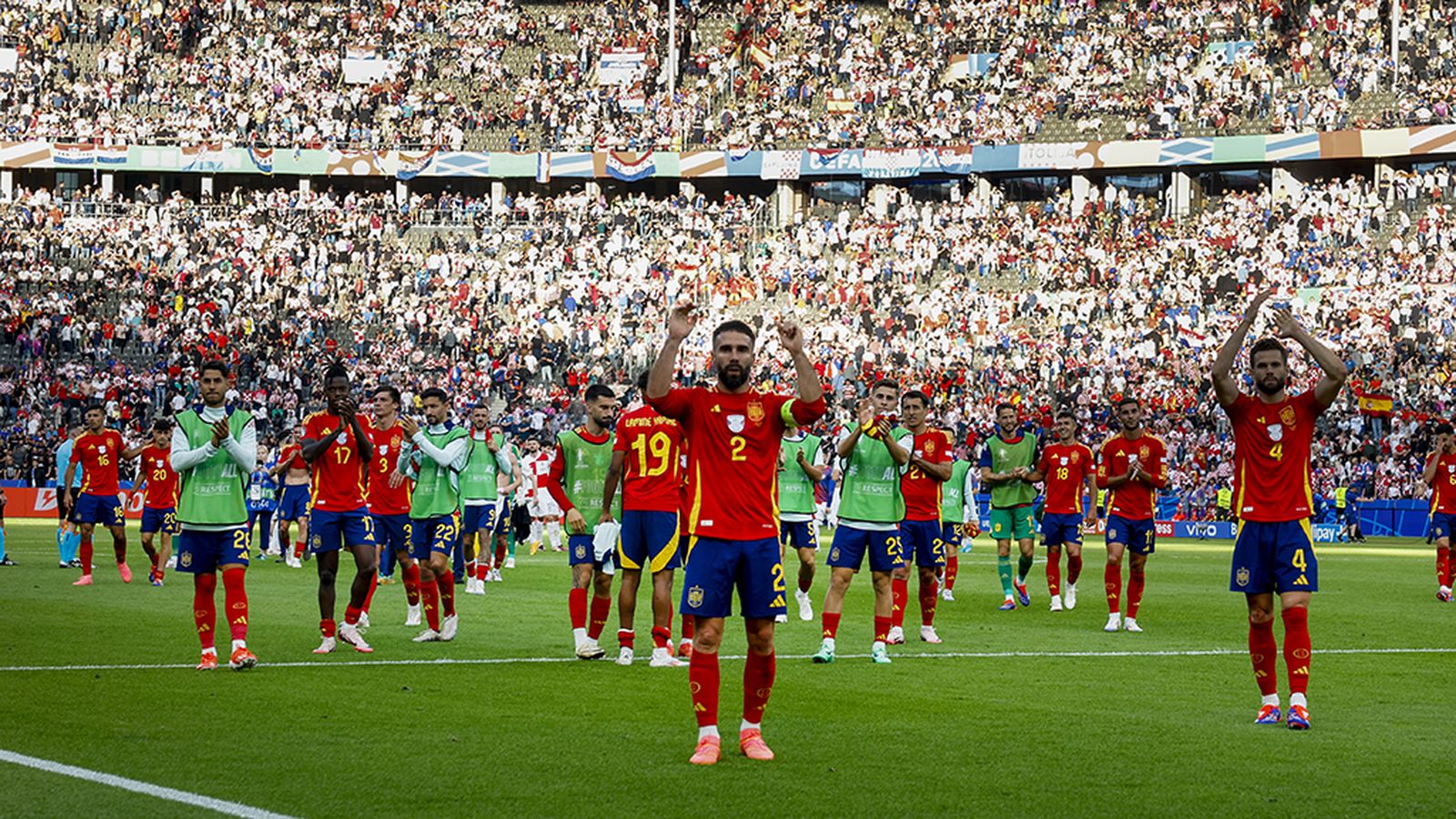 España gana a Croacia