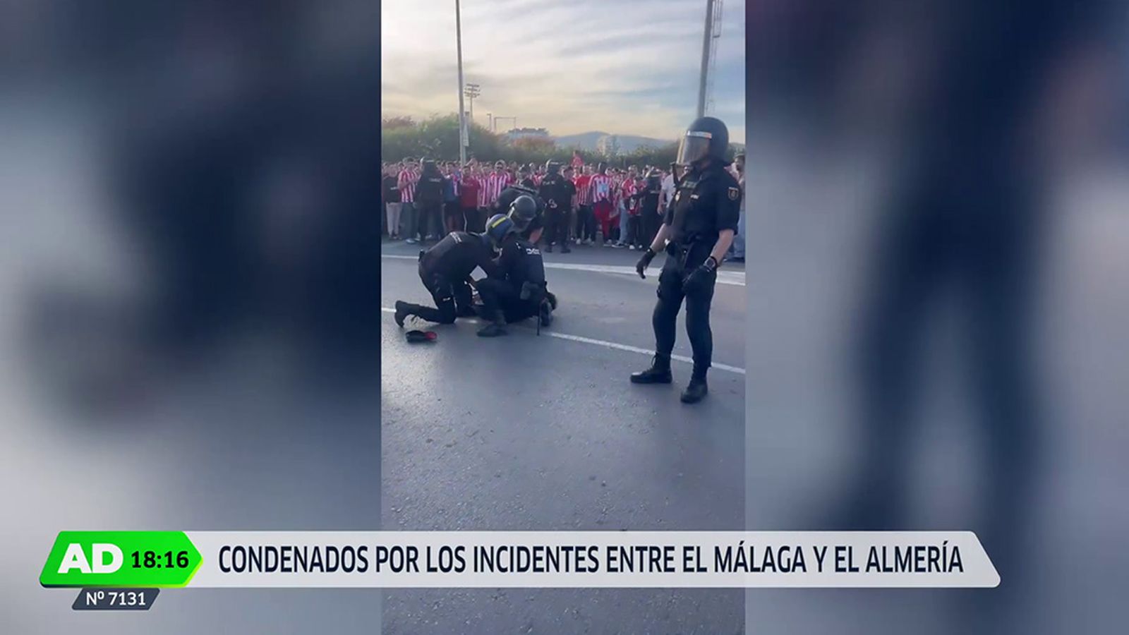 Cuatro aficionados condenados por el Almería Málaga