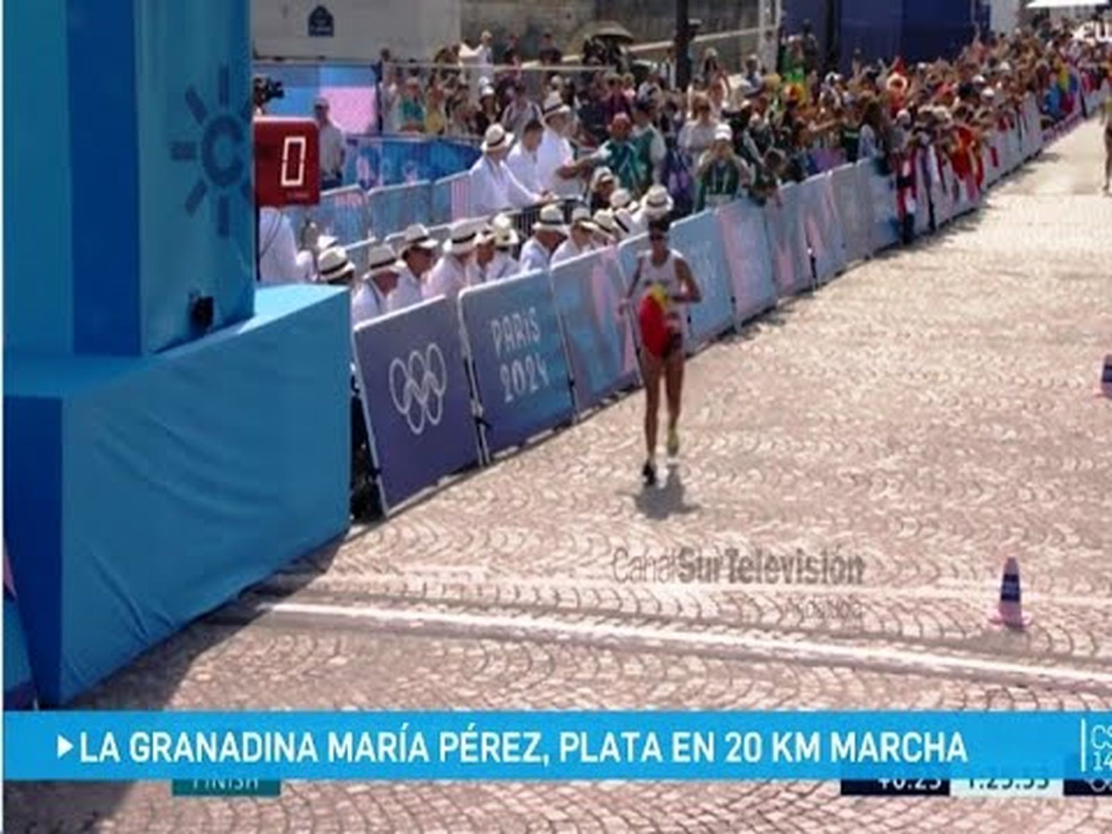 María Pérez, medalla de plata en 20 kilómetros marcha de los Juegos Olímpicos de París