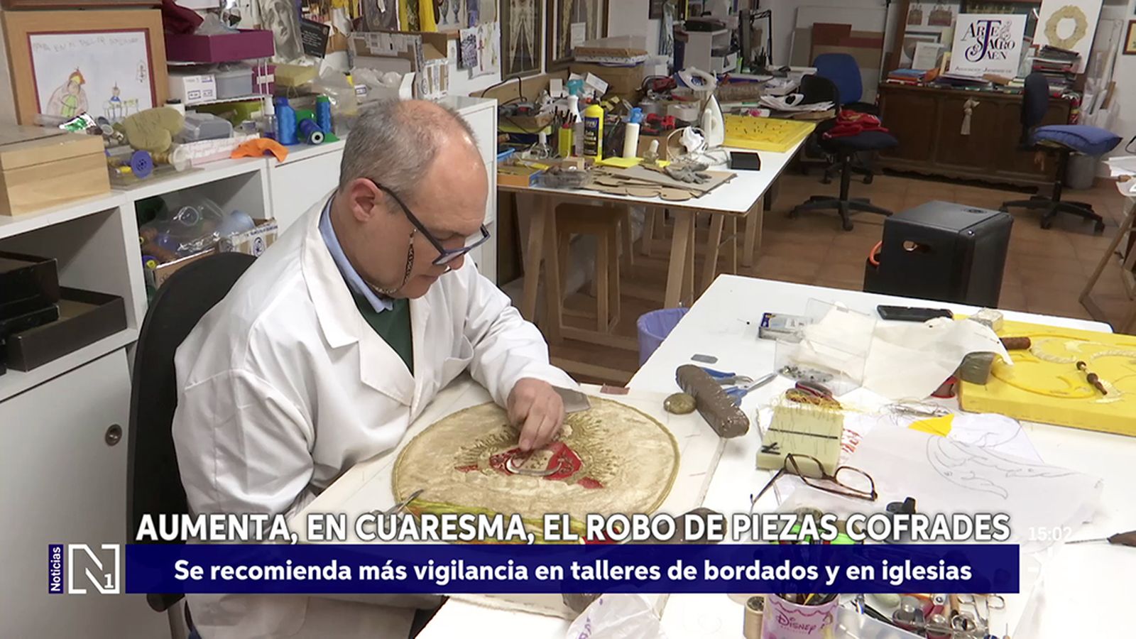 Robo de hilo de oro del arte sacro de Jaén