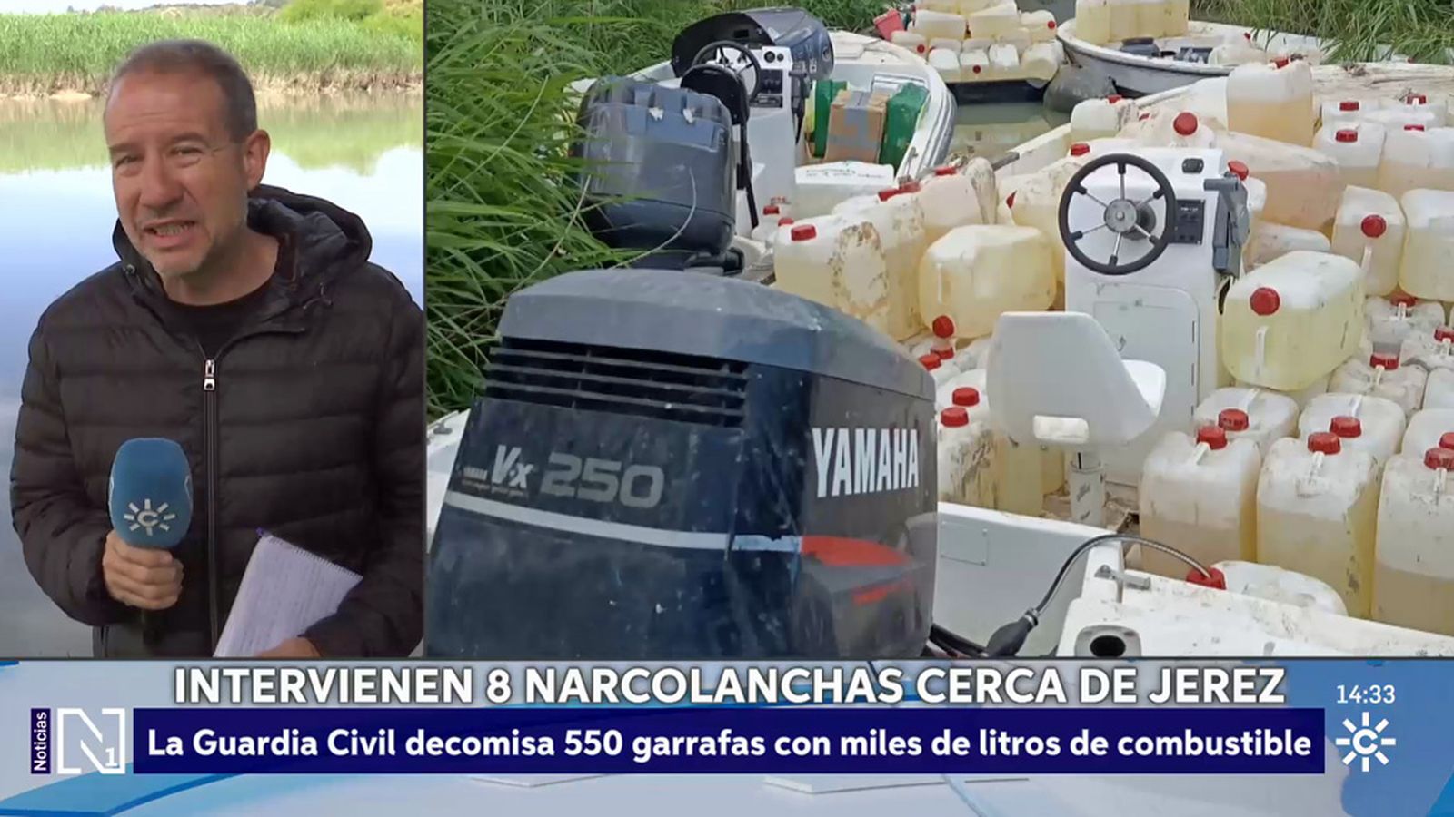 Intervienen 8 embarcaciones y 550 garrafas de combustible listas para abastecer al narcotráfico
