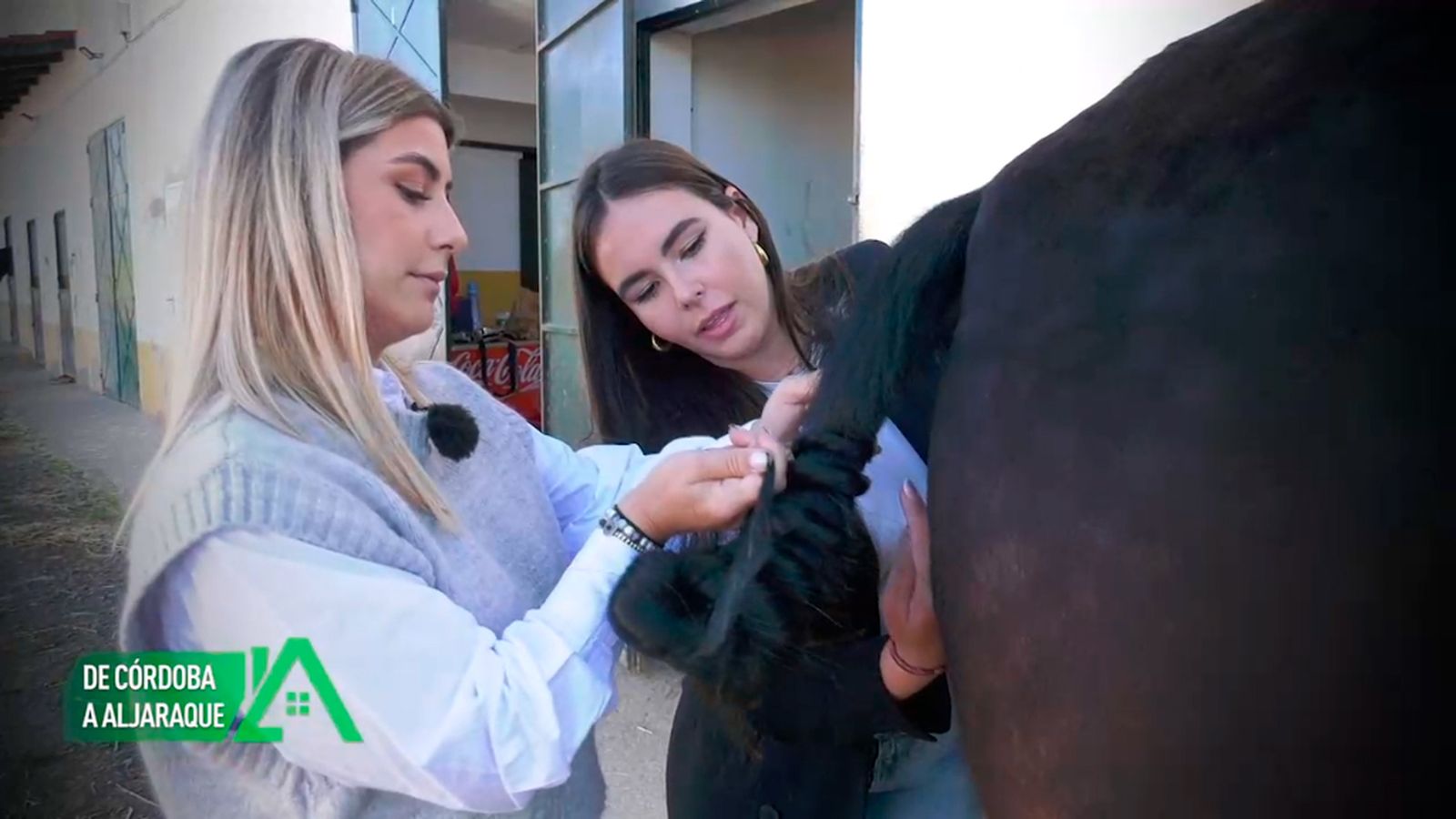 En Aljaraque ha cumplido su sueño: ser trenzadora equina