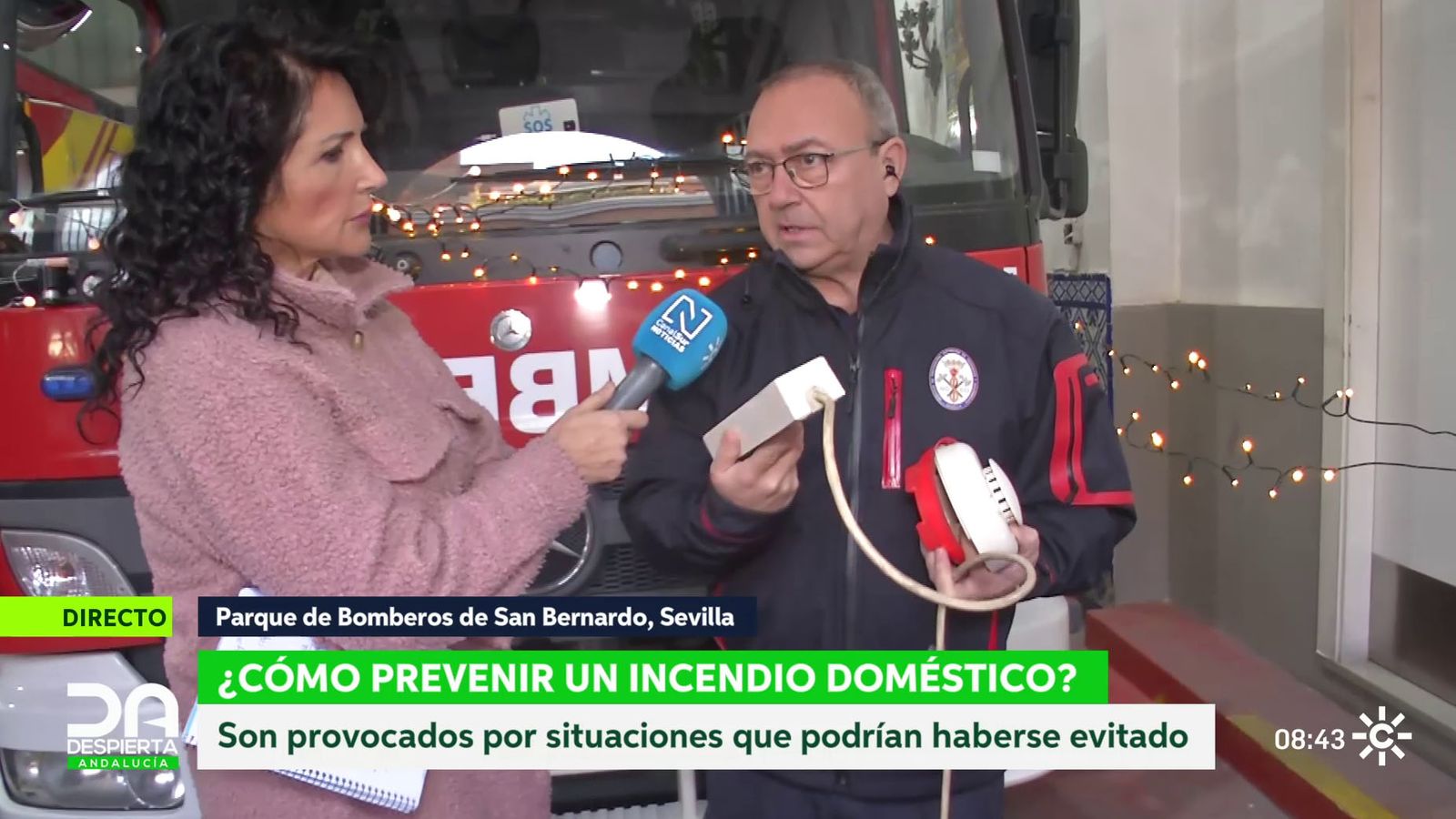 José Joaquín Palma, consejos de los bomberos para evitar incendios en casa