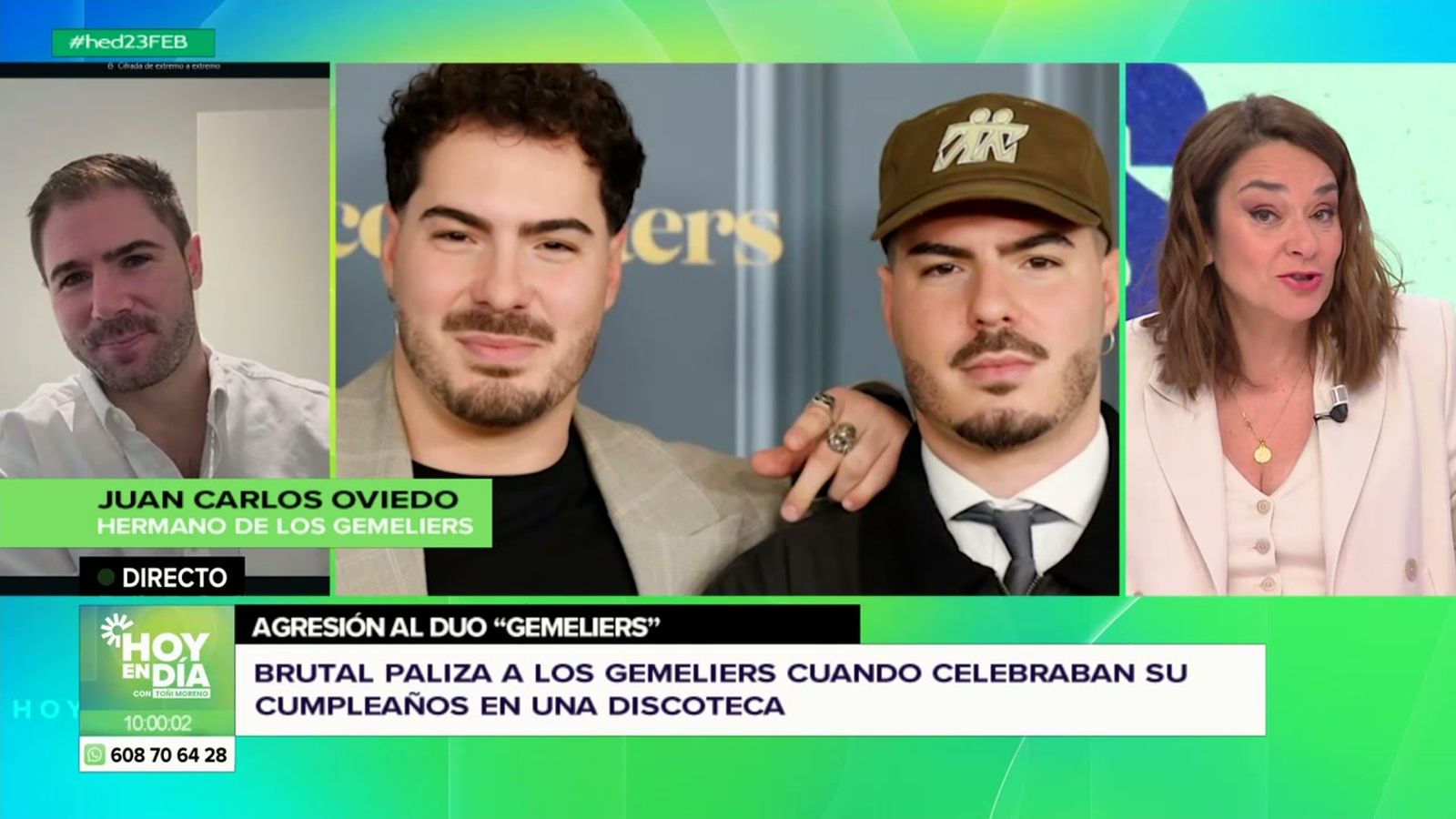 Los Los Gemeliers, traumatizados porque sus acompañantes también sufrieron su agresión