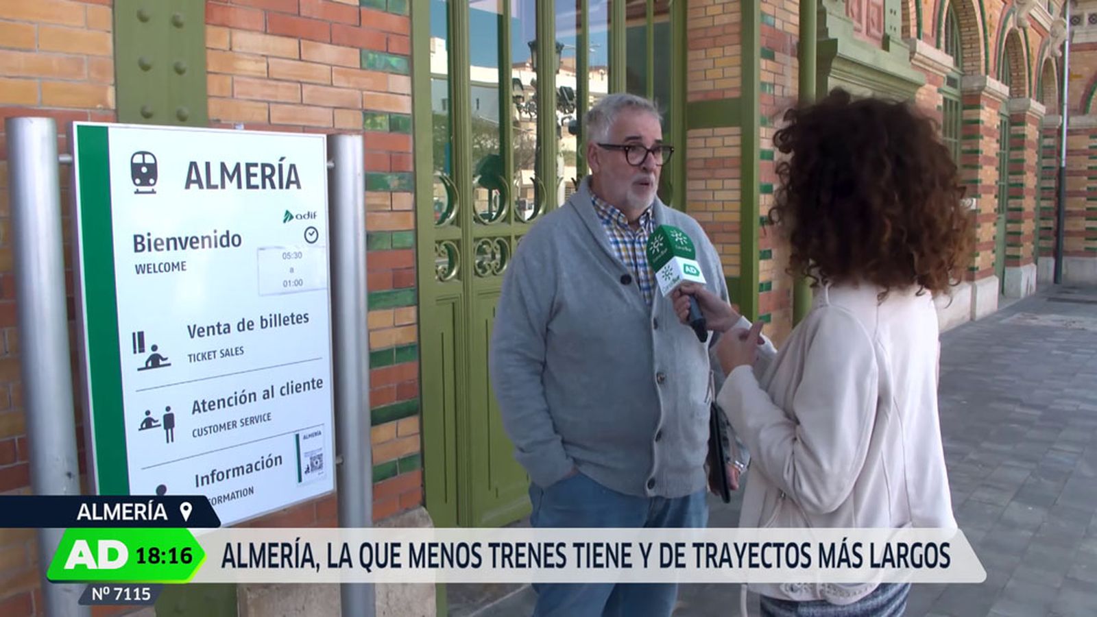 Almería sin comunicación por tren