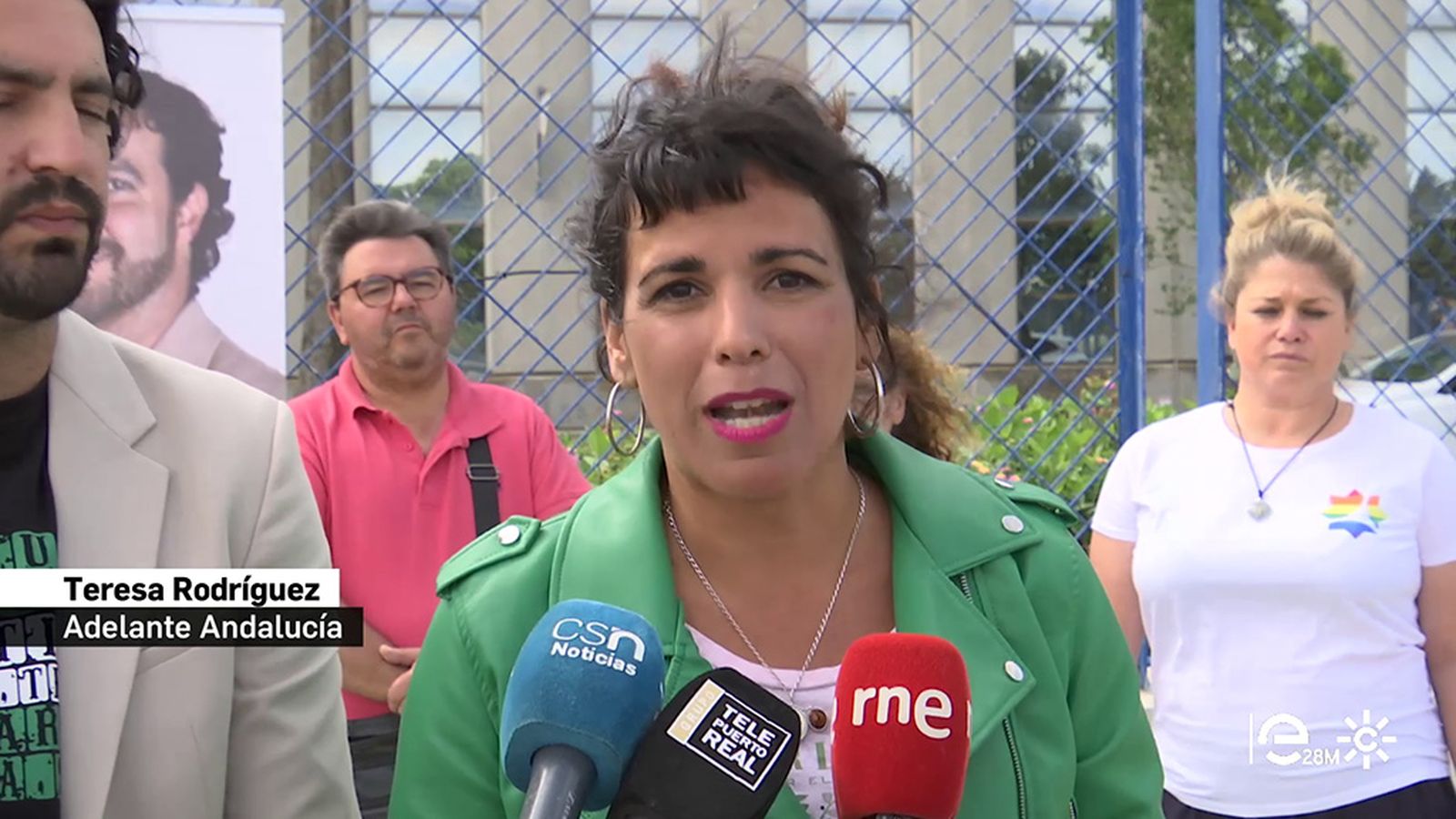 Teresa Rodríguez en campaña
