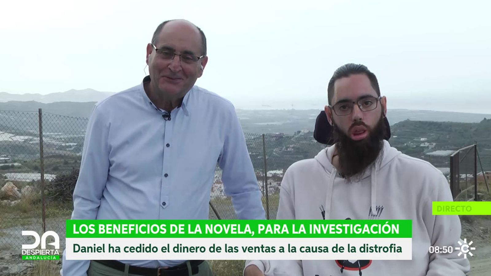 Daniel Villacreces,  joven granadino de salobreña tiene distrofia muscular escritor
