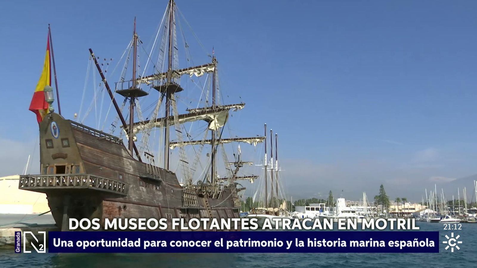 Dos barcos históricos convierten el puerto de Motril en un museo