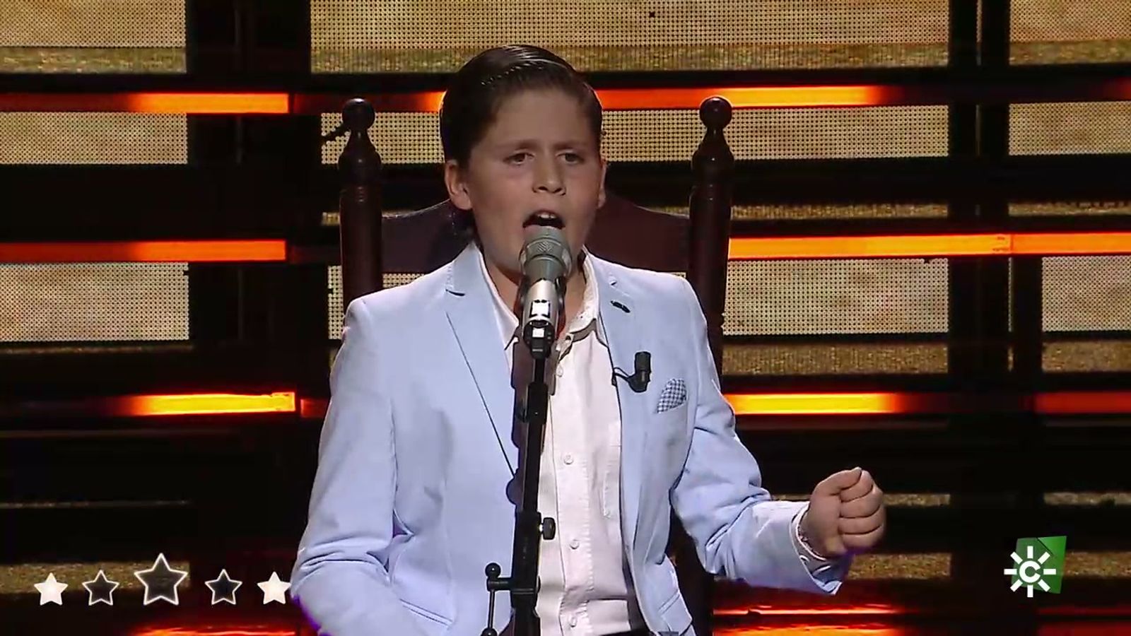 Eduardo 'El Campanero' se expresa como un cantaor profundo para el jurado, con 12 años