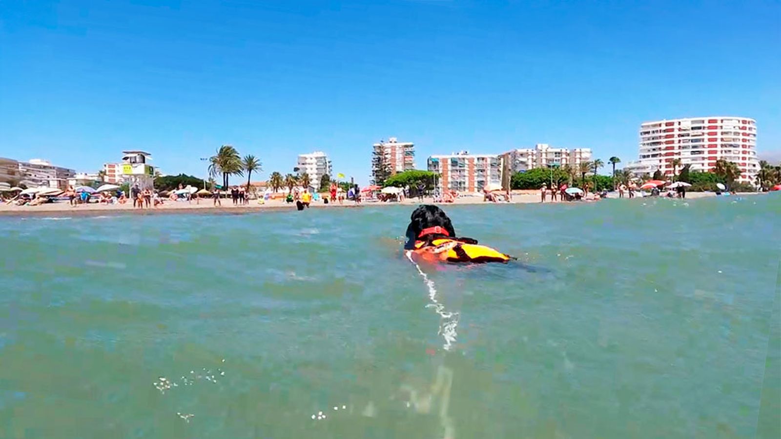 Torre del Mar a vista de pájaro y desde el mar