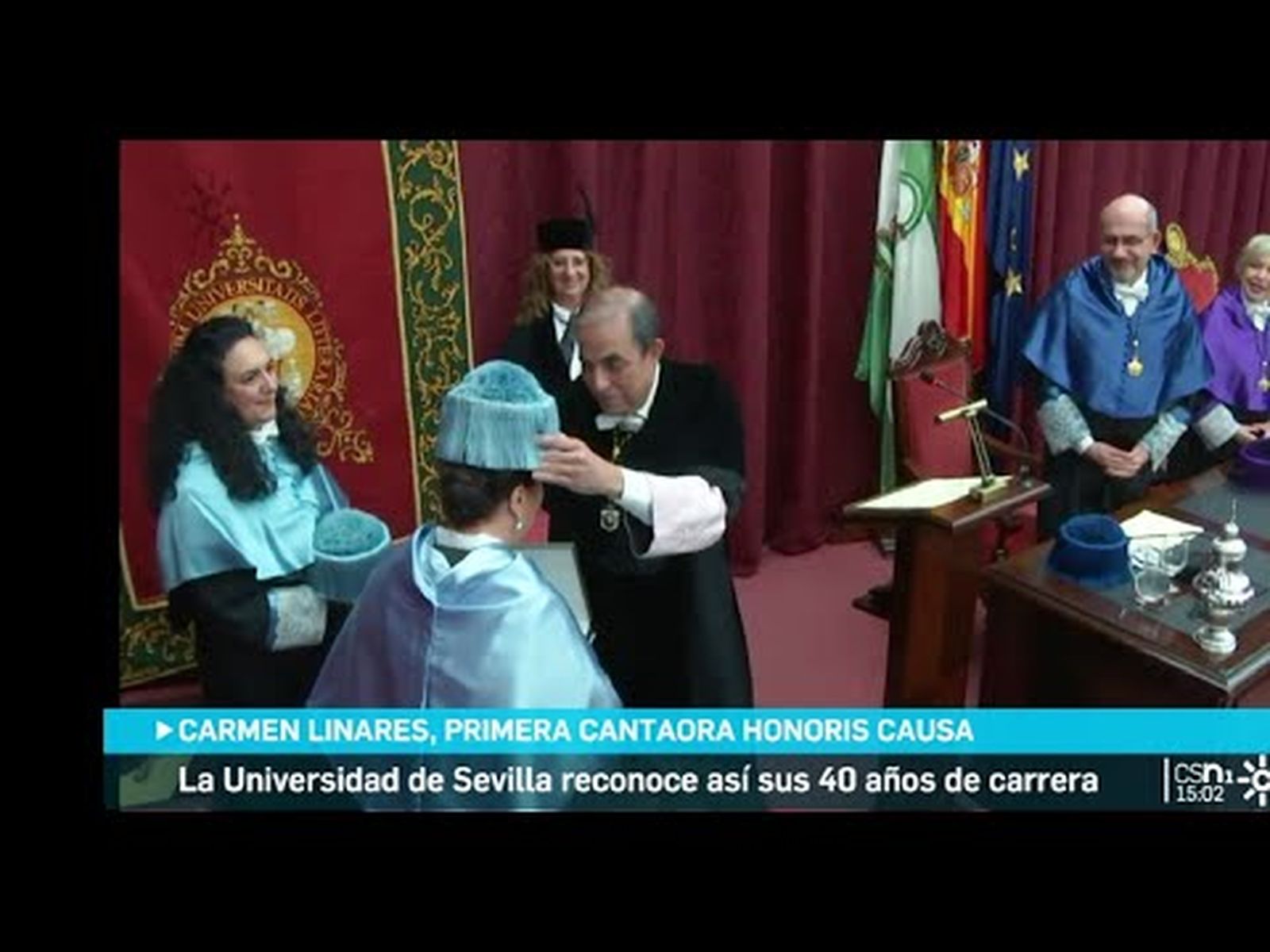 La cantaora flamenca Carmen Linares es investida Doctora Honoris Causa por la Universidad de Sevilla