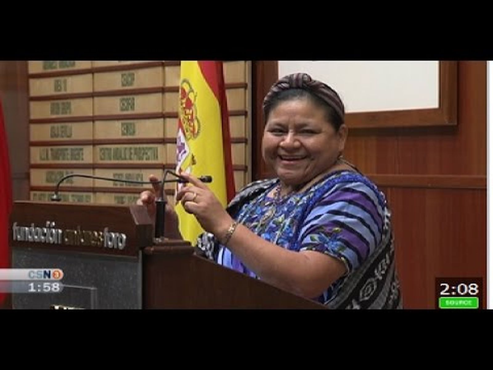 Rigoberta Menchú, Premio Nobel de la Paz, en Sevilla