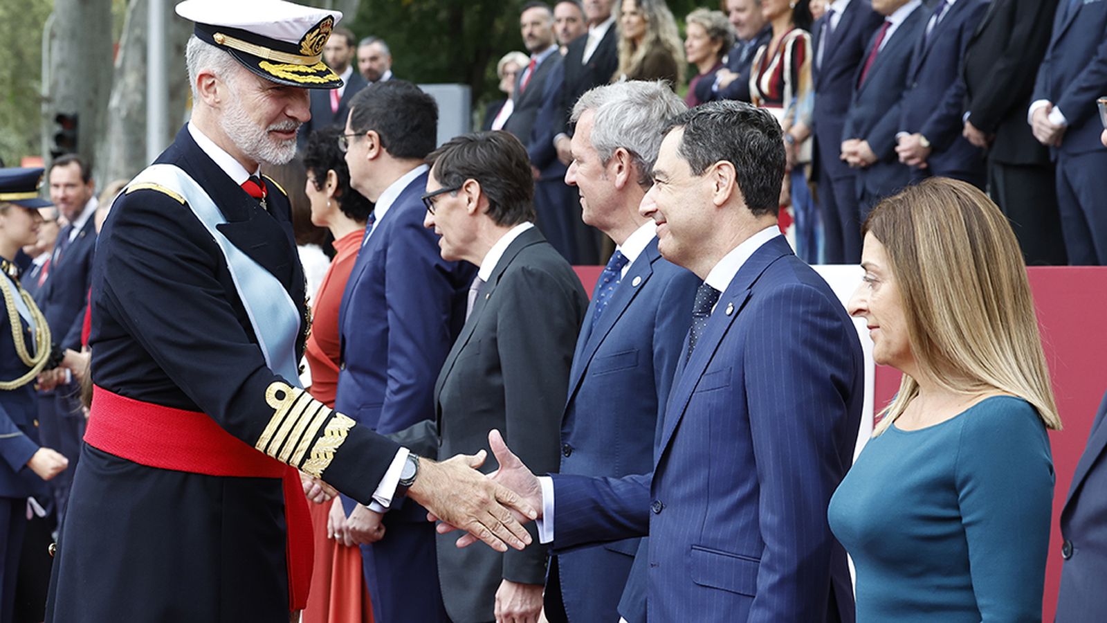 Moreno con el rey Felipe