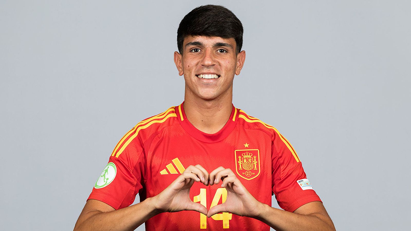 Izan Merino, en la selección