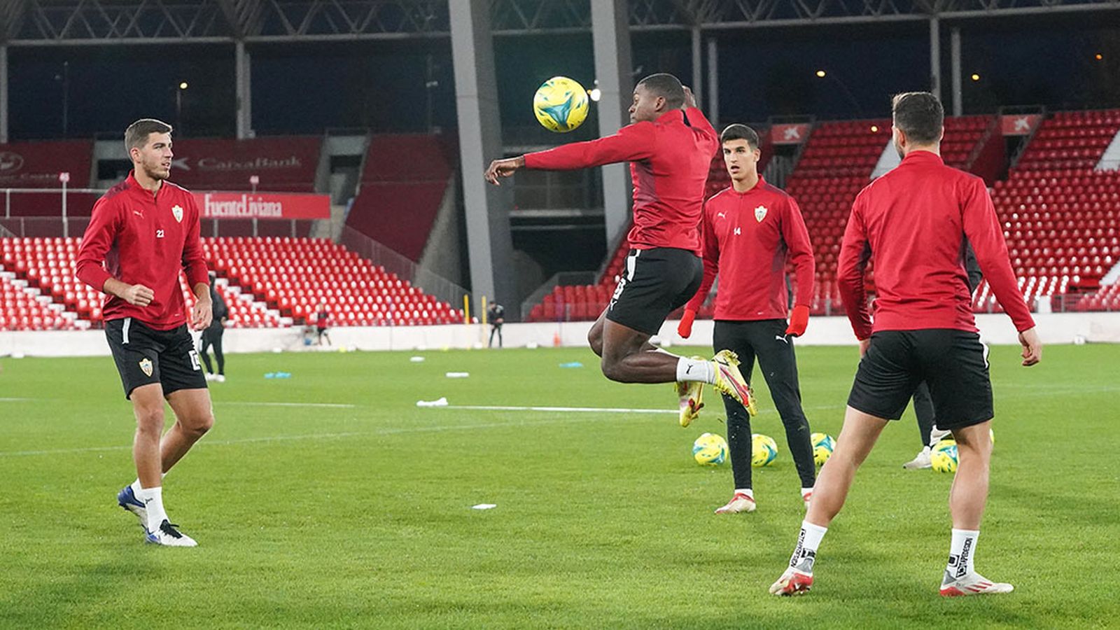 Entrenamiento de la UD Almería