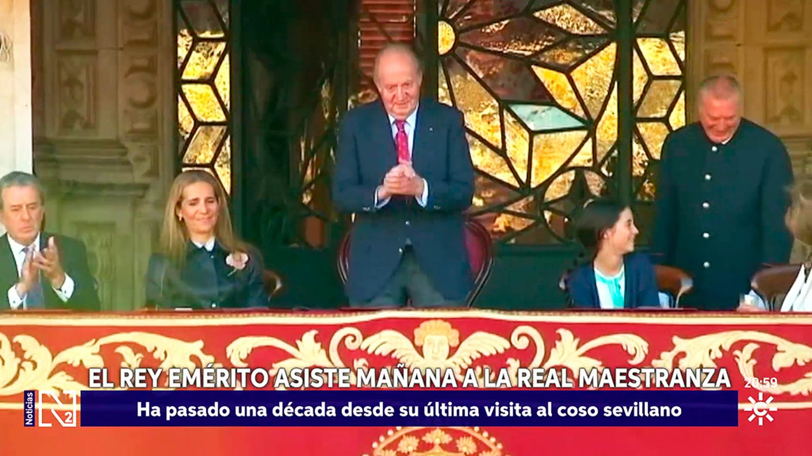 El rey emérito vuelve a la Maestranza