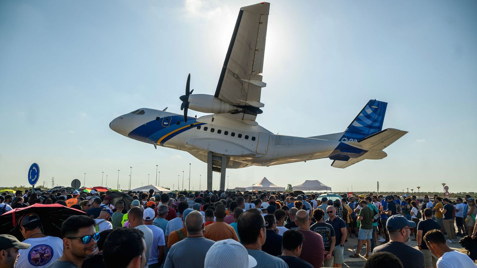 Protesta de los trabajadores de Airbus en Sevilla