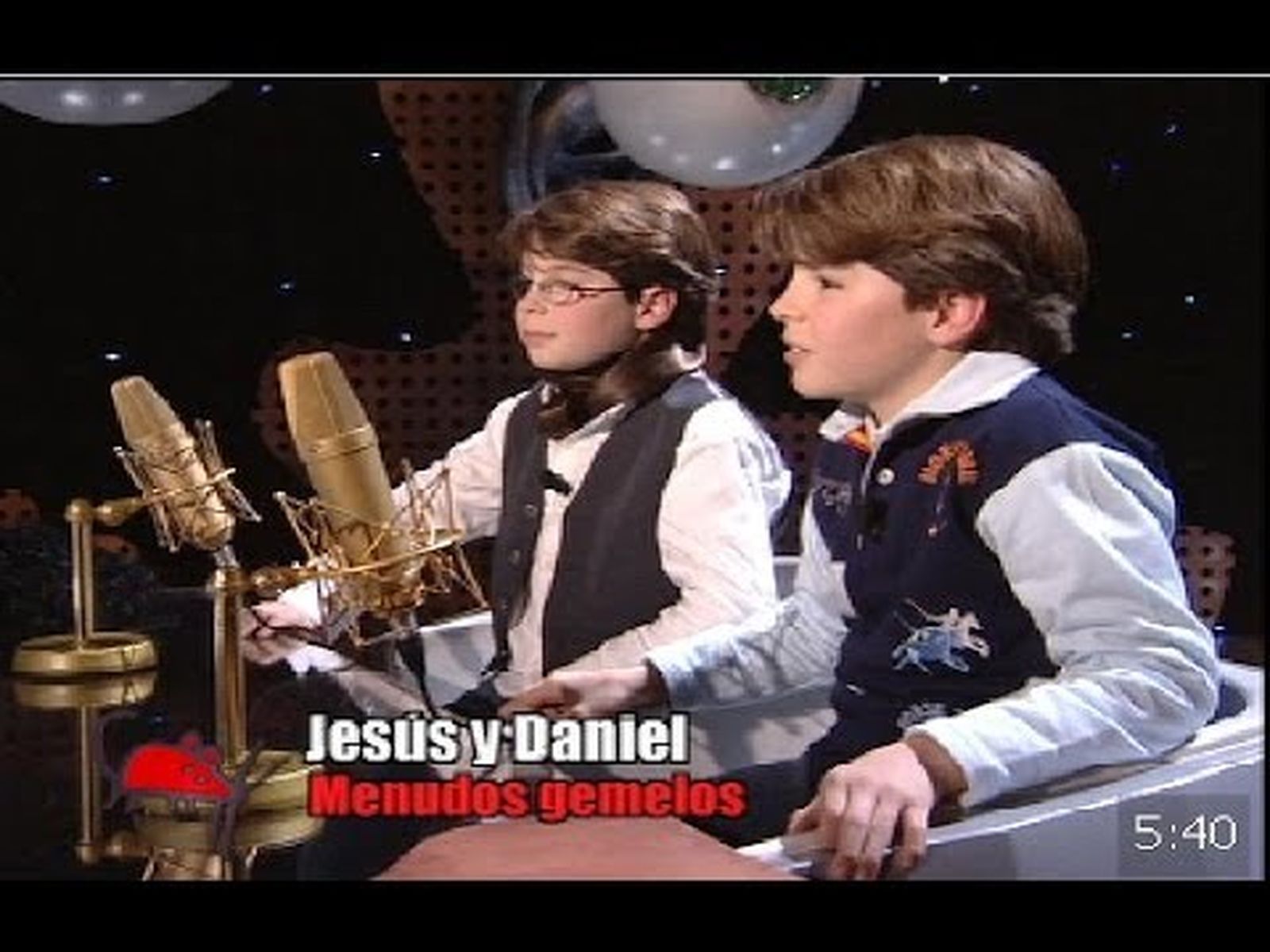 Los gemelos Jesús y Daniel en "Ratones coloraos"