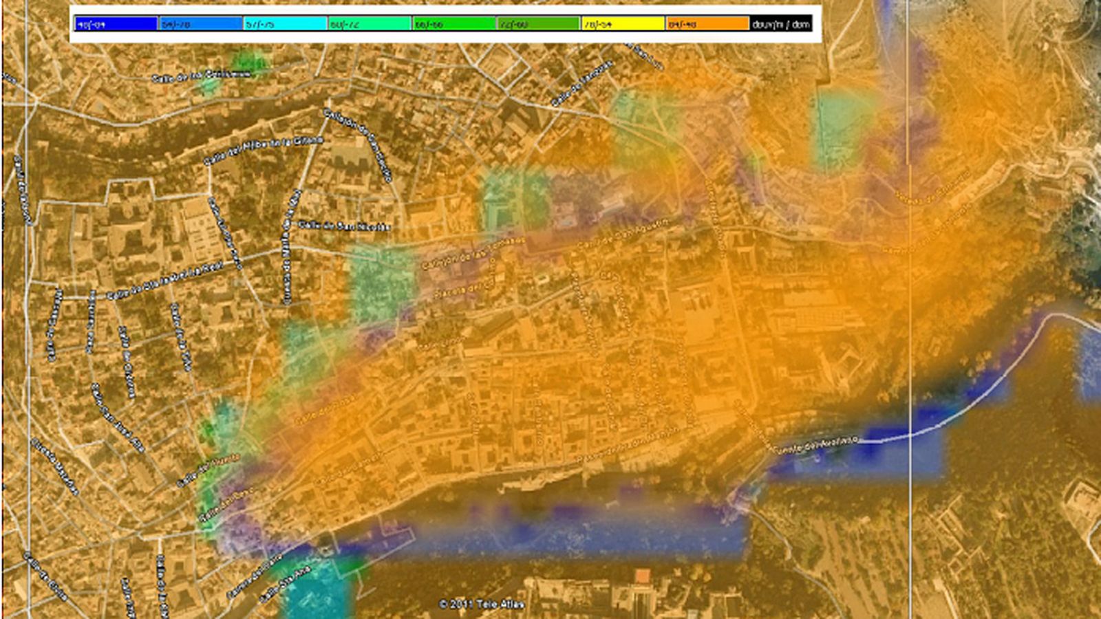 GRANADA ALBAYCÍN MAPA DE COBERTURA