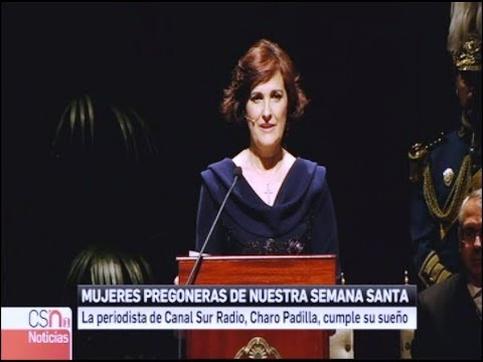 Charo Padilla primera mujer pregonera de la Semana Santa de Sevilla (2019)