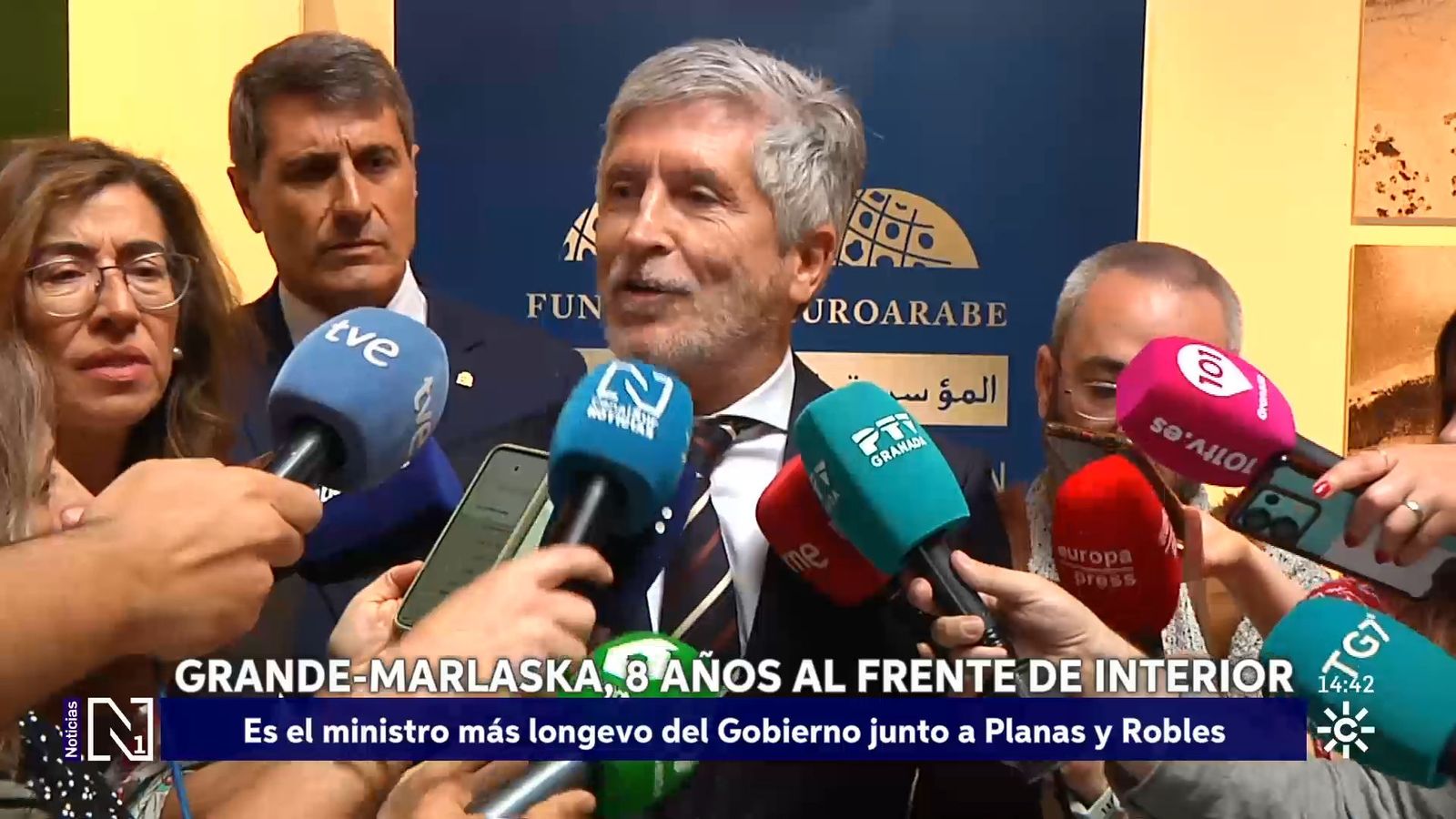 Marlaska cumple ocho años en el Gobierno
