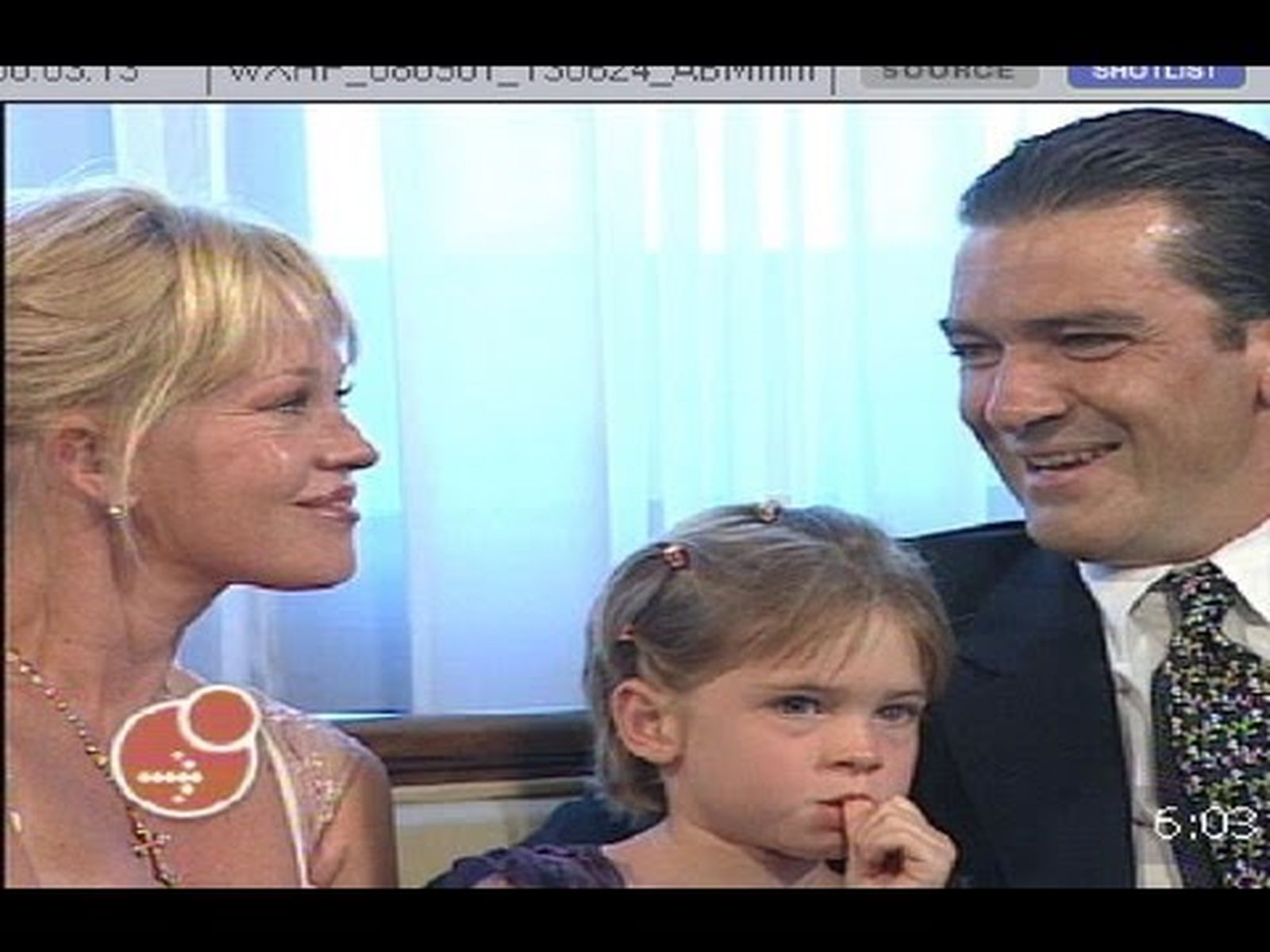 Antonio Banderas Hijo Predilecto de Málaga (2001) acompañado de Melanie Griffith y Stella del Carmen