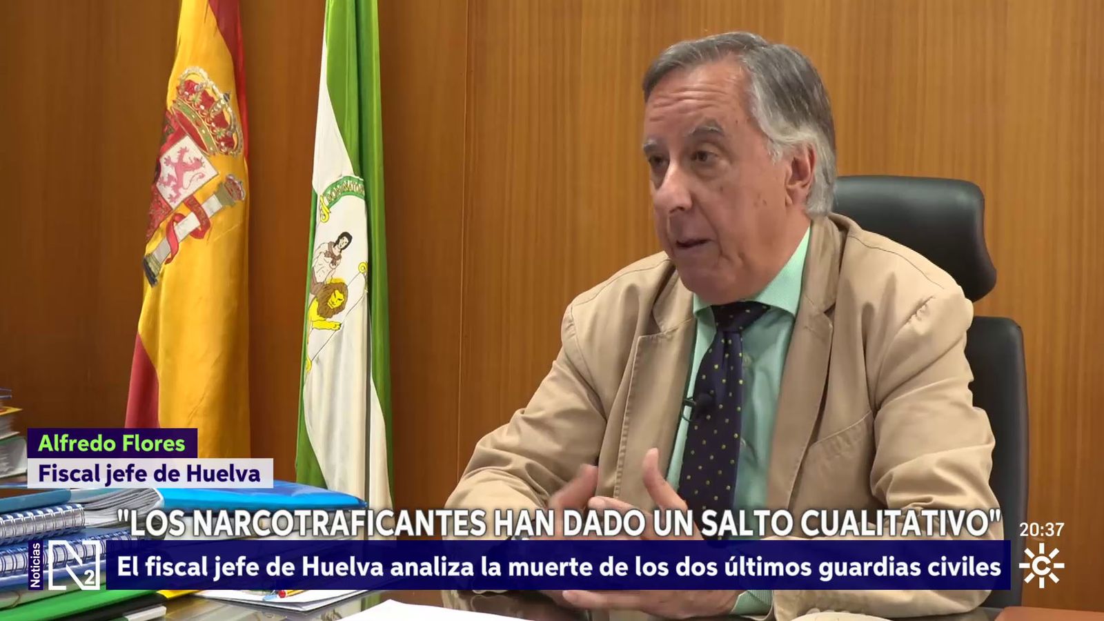 Fiscal Jefe de Huelva, Alfredo Flores, sobre el narcotráfico