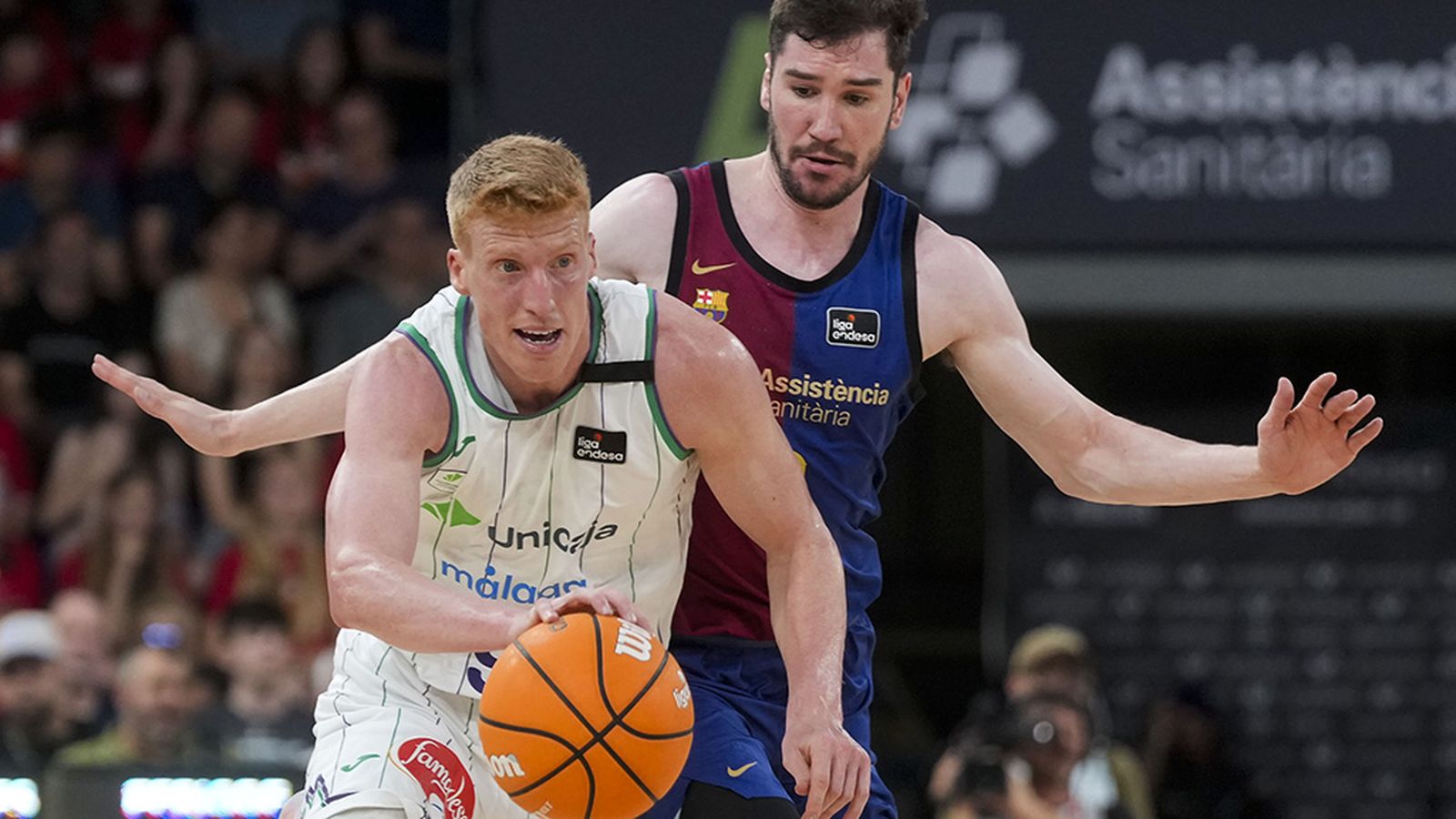 Alberto Díaz, jugador de Unicaja ante el Barcelona