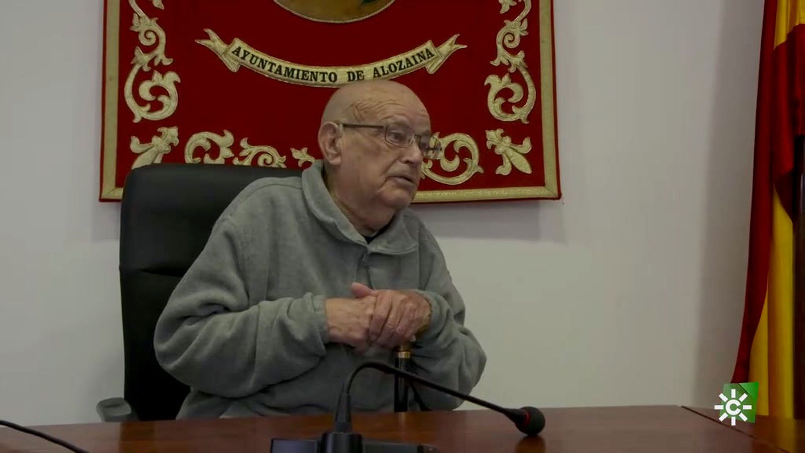 Enrique Enríquez, un centenario que aprendió a leer y escribir solo y se convirtió en el primer alcalde de Alozaina
