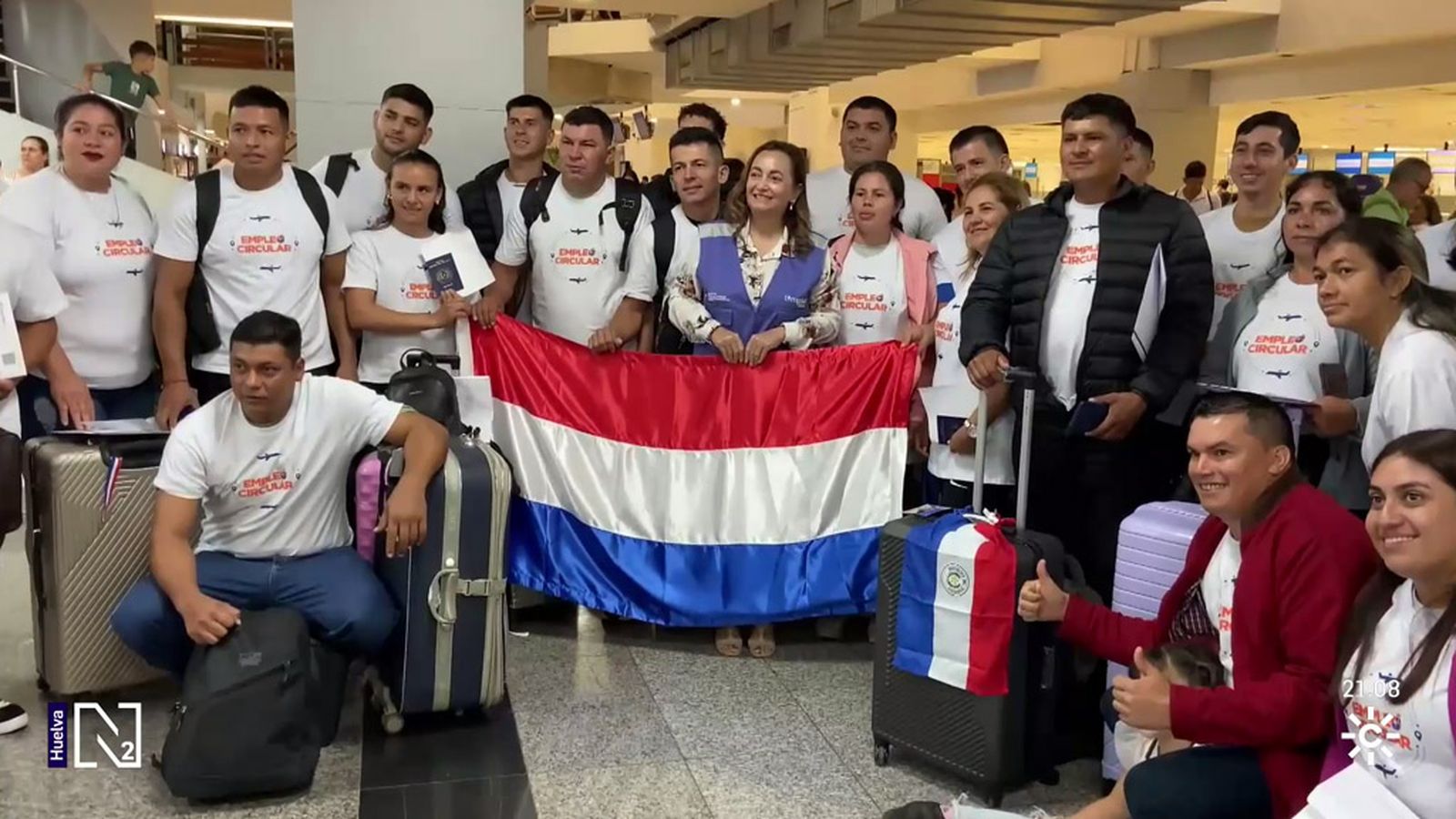 Temporeros de uruguay llegan a Huelva
