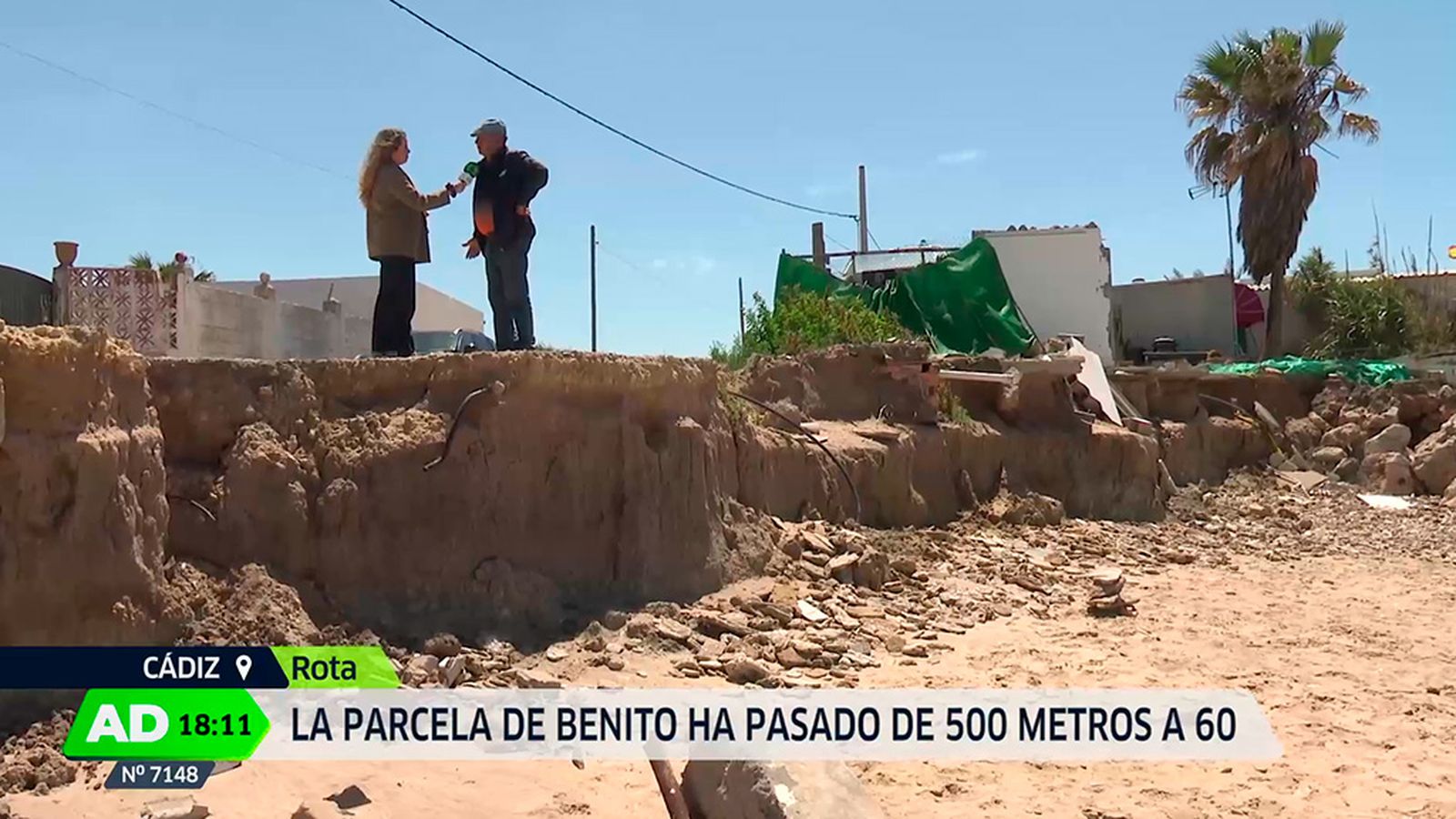 peligran varias viviendas en Rota por culpa de la erosión
