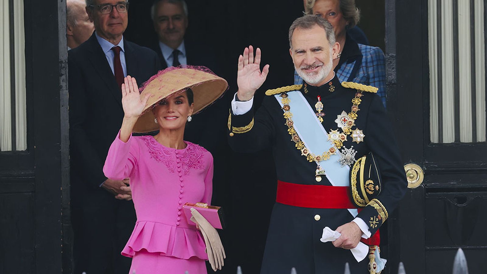 Felipe y Letizia en la coronación de Carlos III